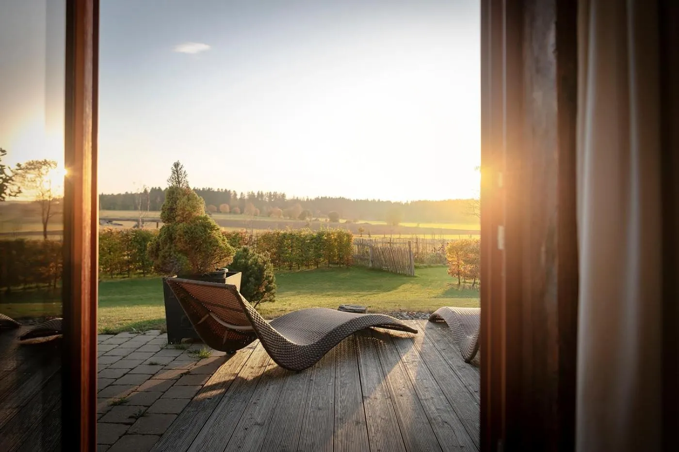 Sunset in Widmann's Löwen