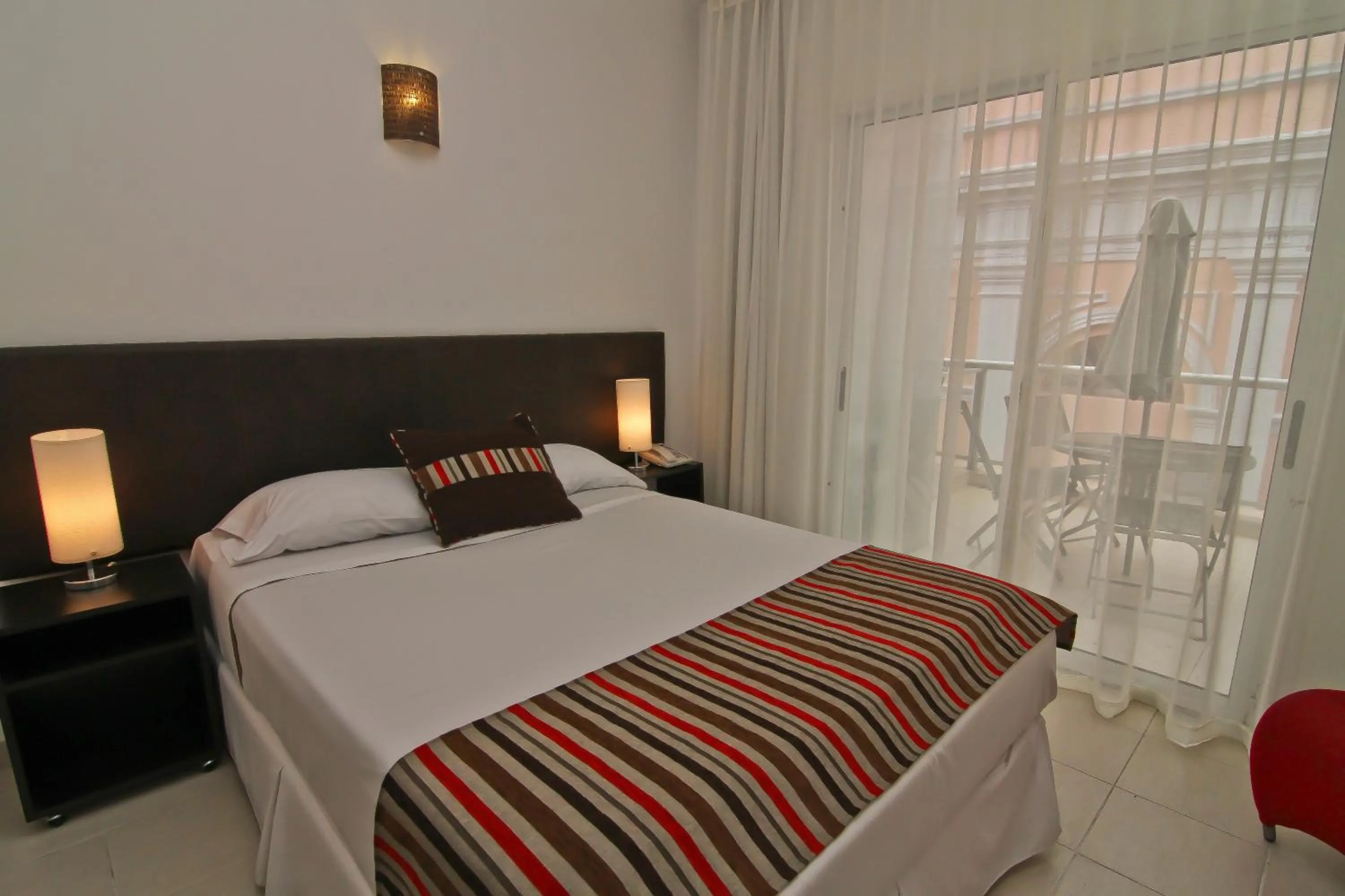 Bedroom, Bed in De la Plaza Hotel