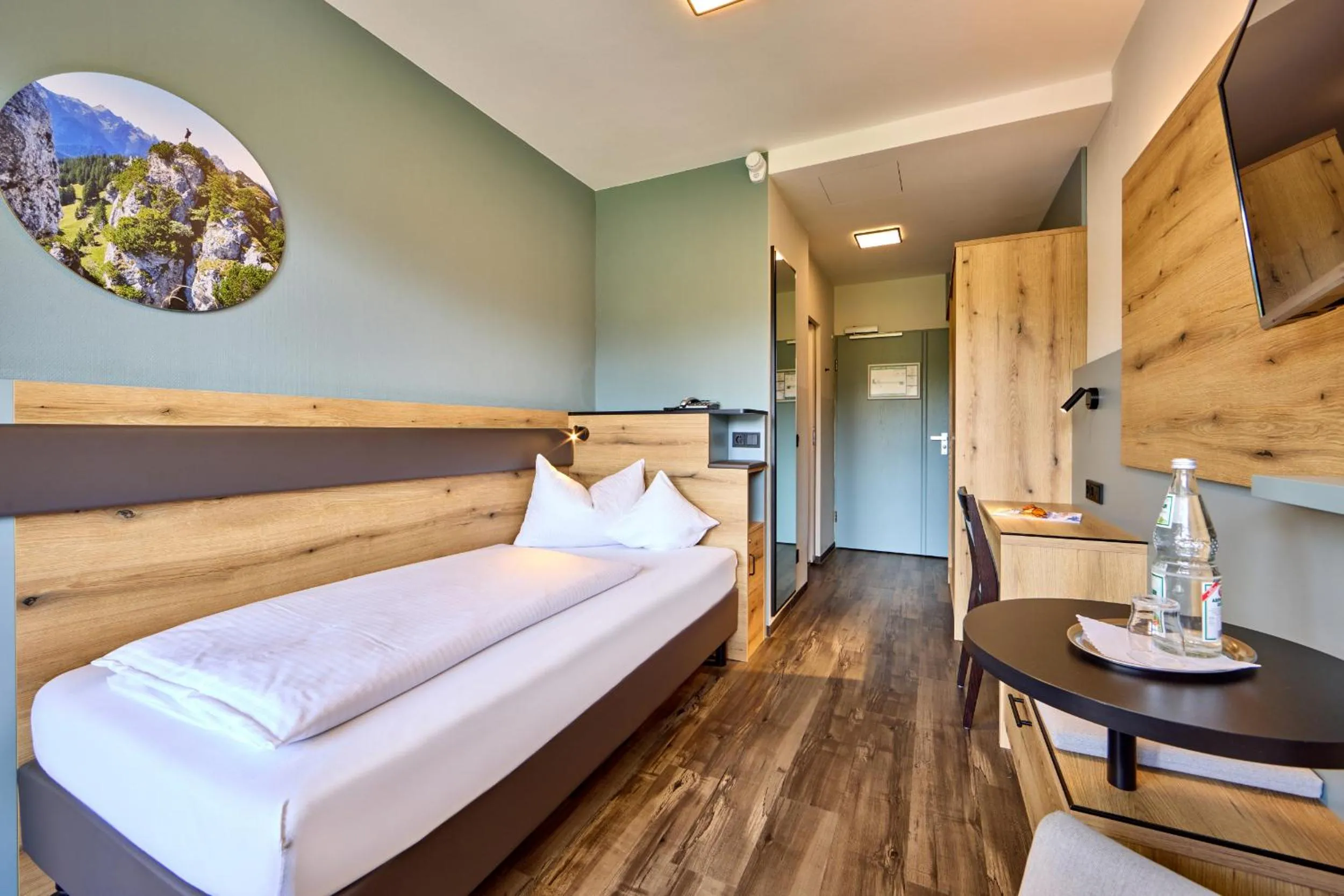 Single Room with Mountain View - single occupancy in AURA-HOTEL Saulgrub