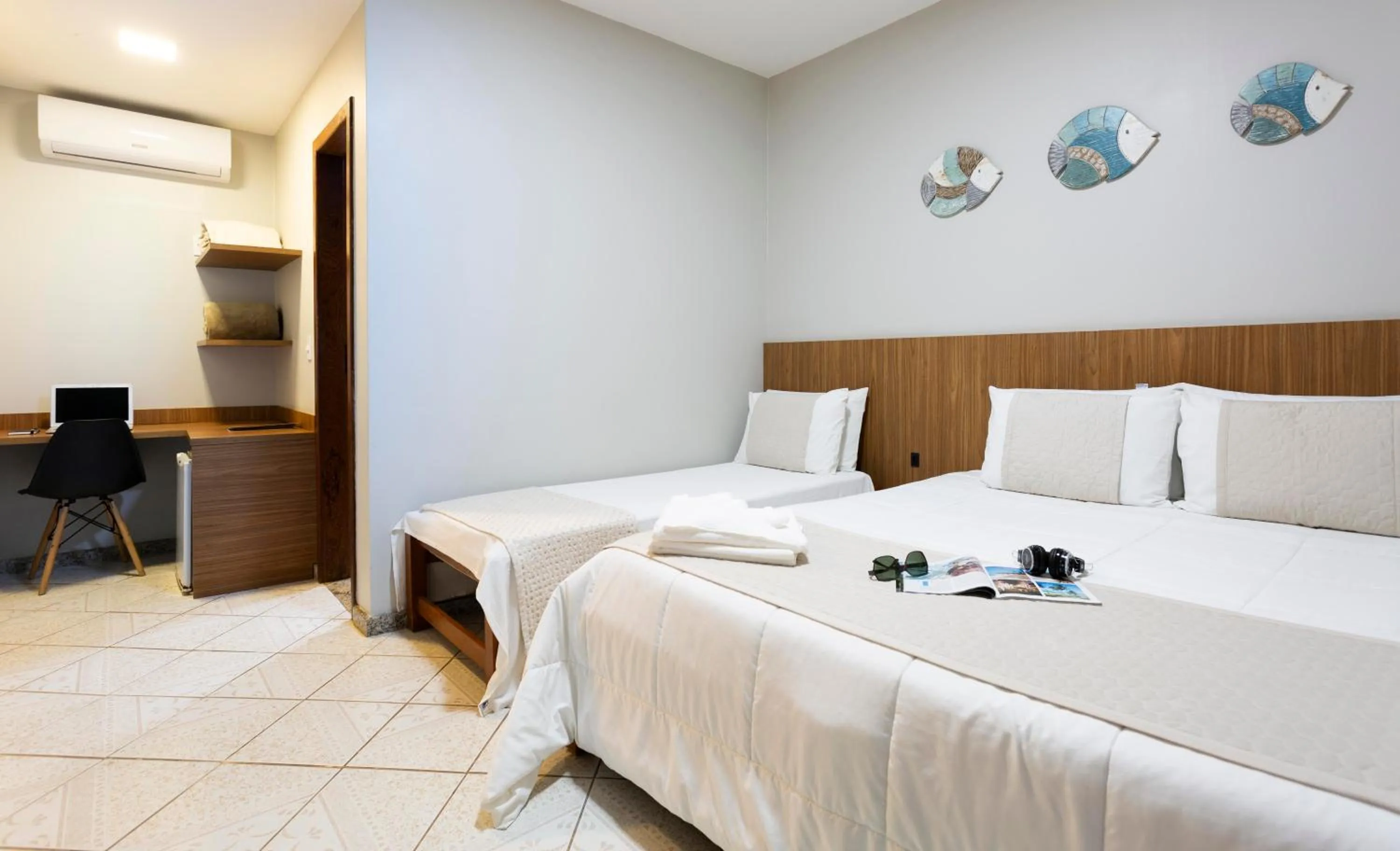 Bed in Pousada Timoneiro