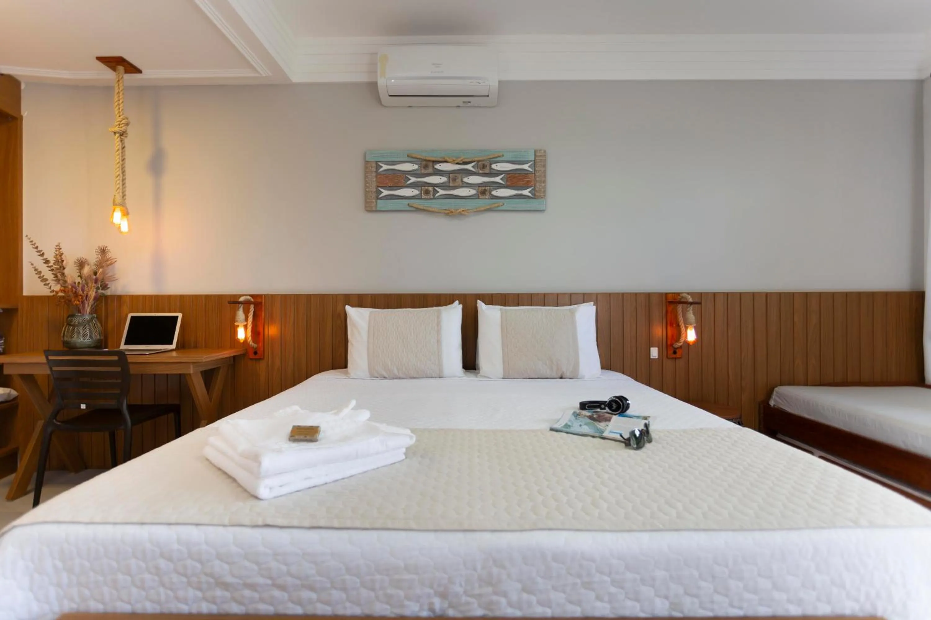 Bed in Pousada Timoneiro