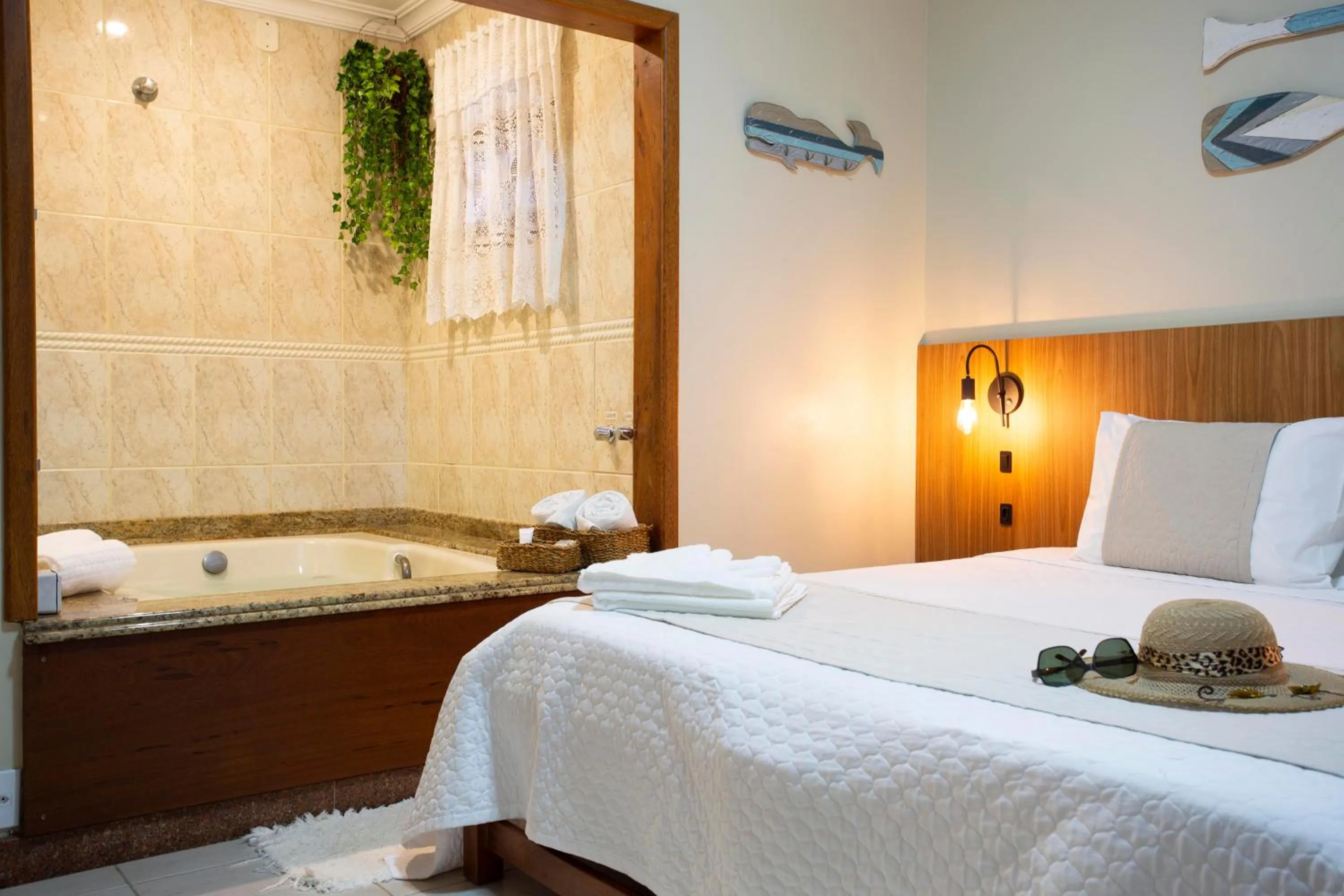 Bed in Pousada Timoneiro