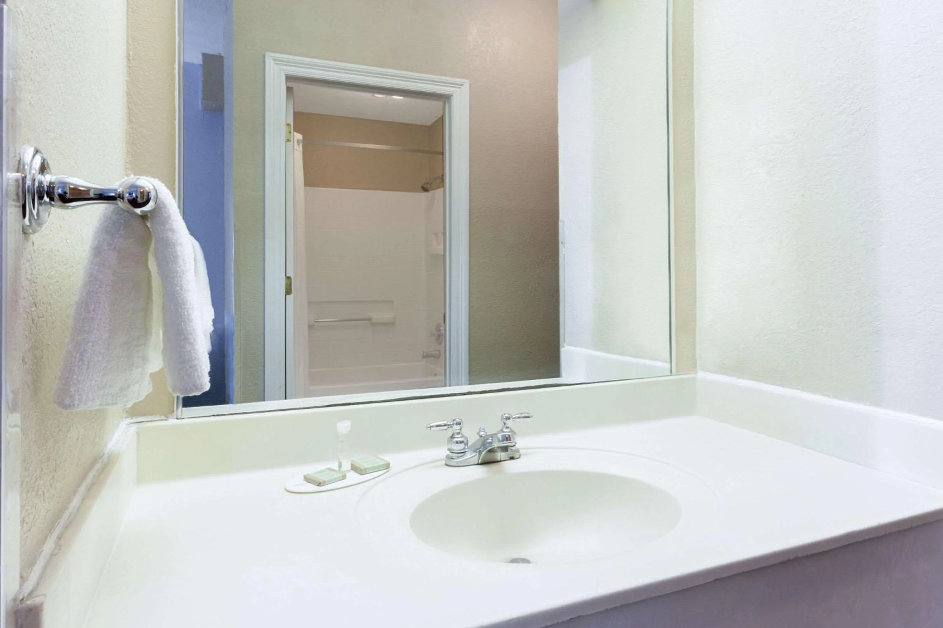 Bathroom in Super 8 by Wyndham Jackson Ridgeland