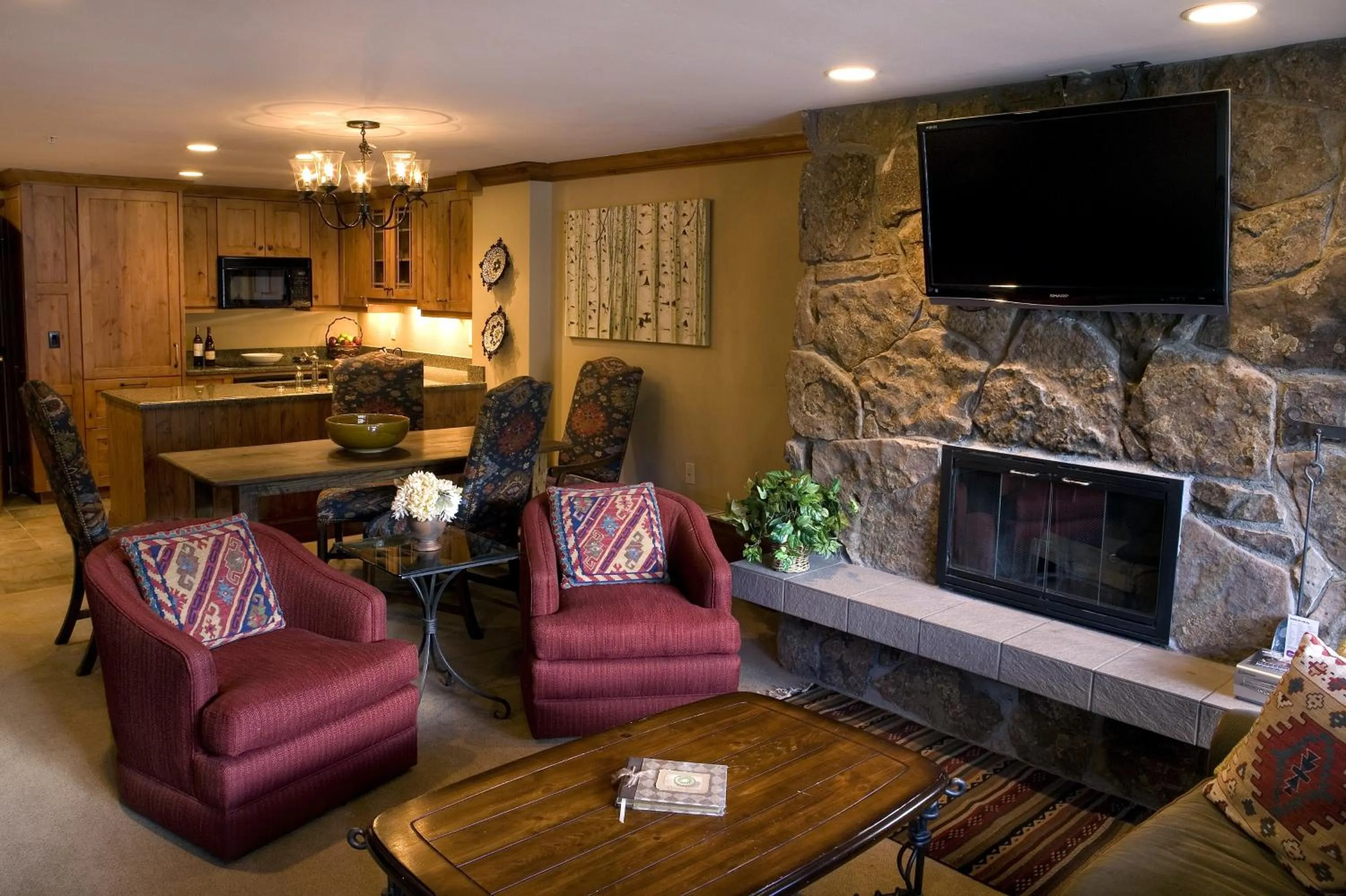 Living room in Lodge Tower