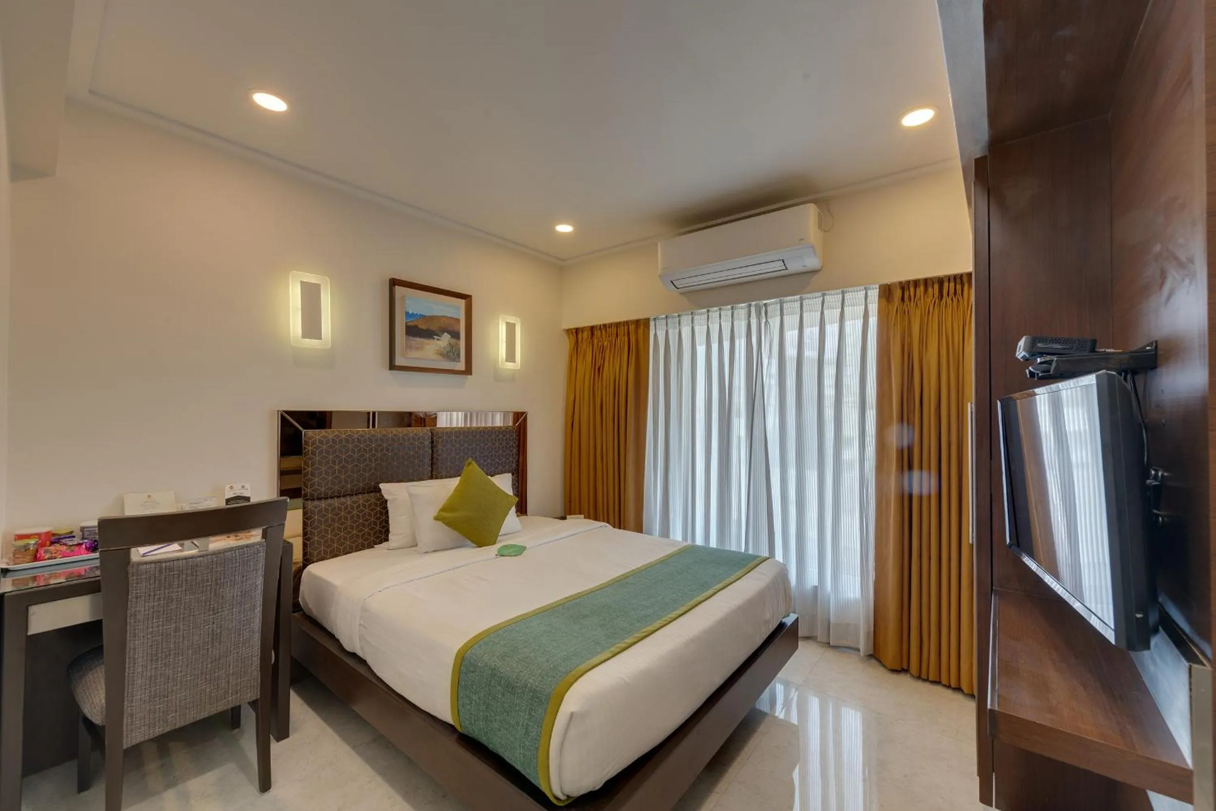 Bedroom, Bed in Hotel Suba Galaxy Mumbai