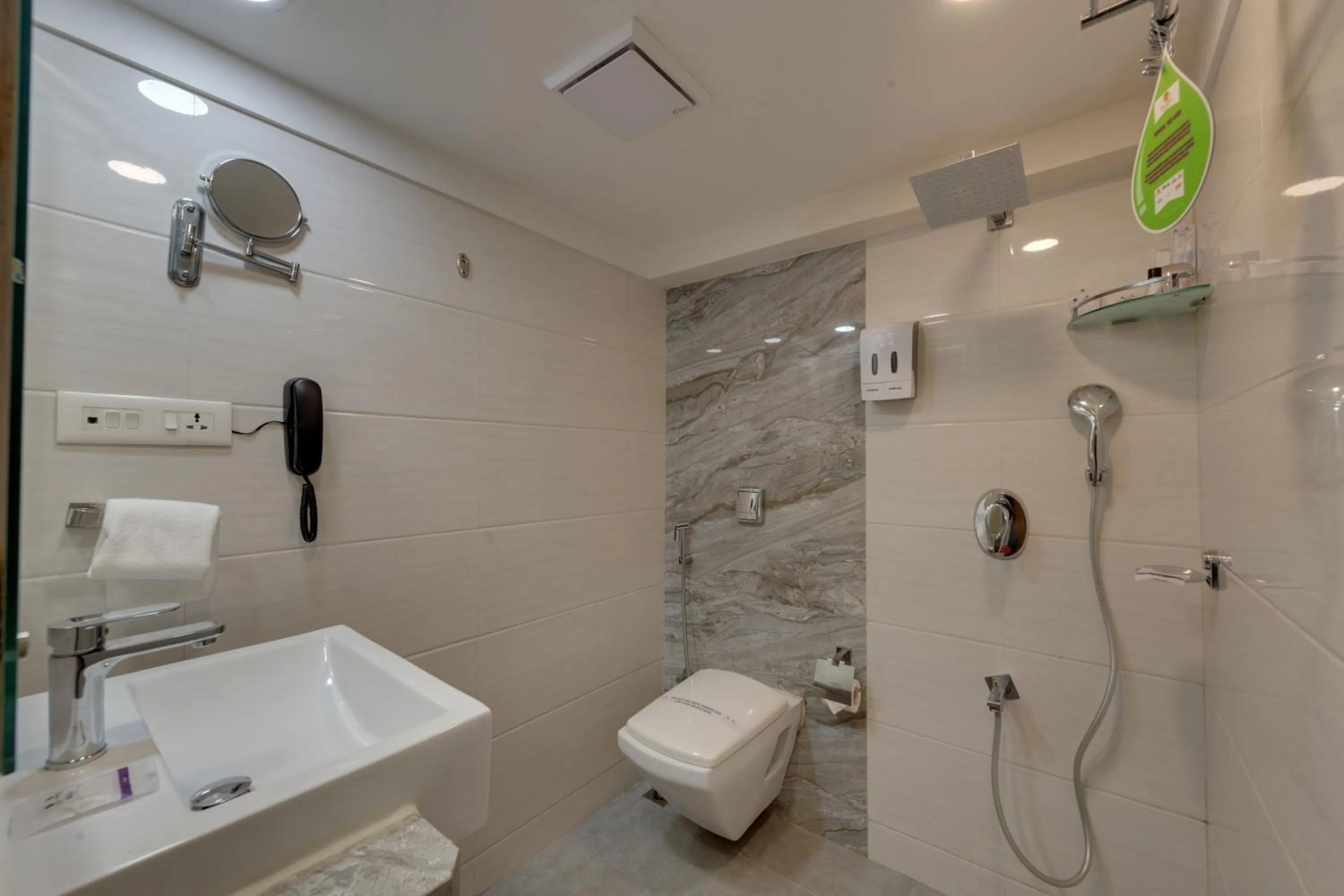 Toilet in Hotel Suba Galaxy Mumbai