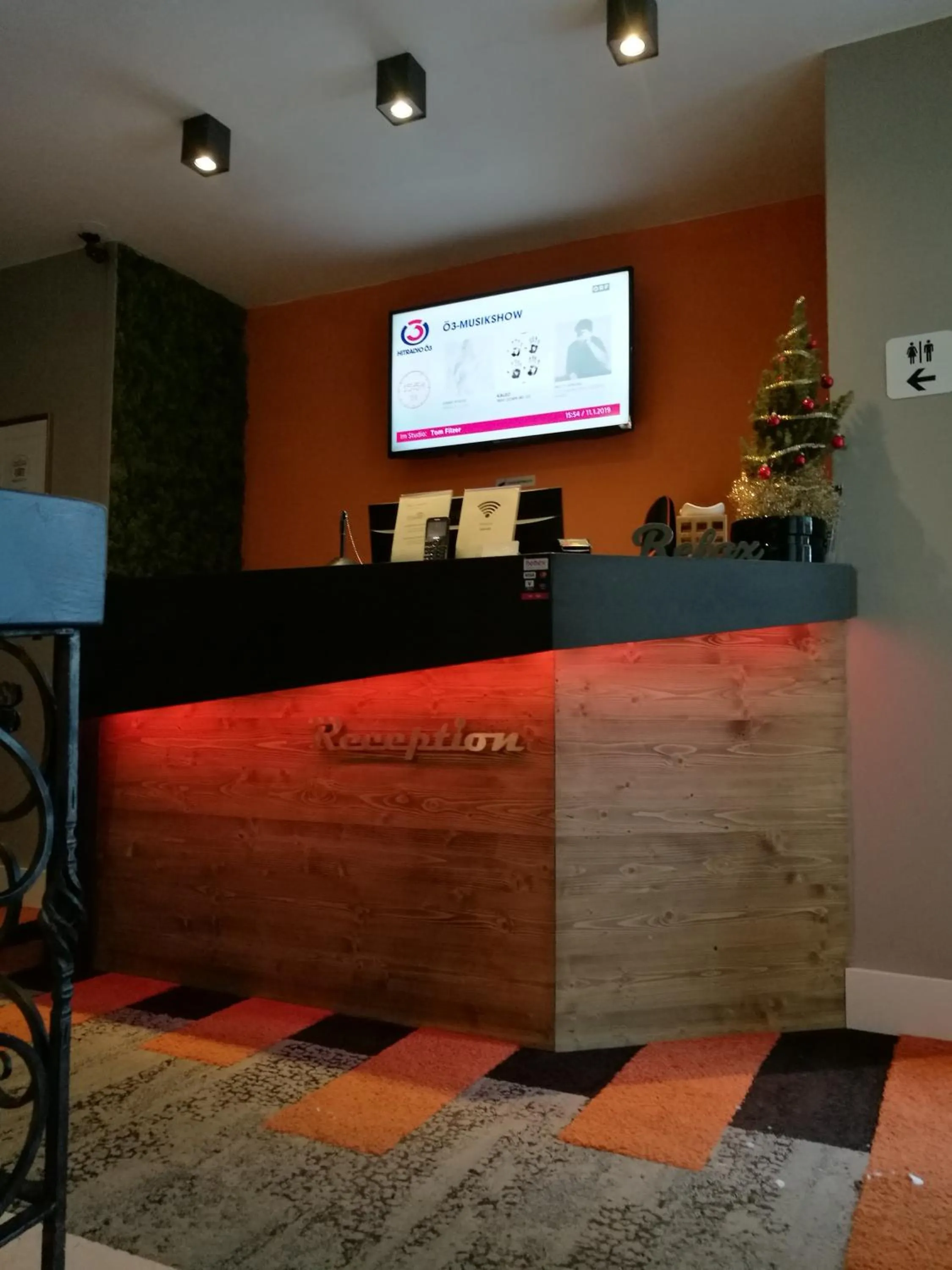 Lobby or reception in Hotel Adler