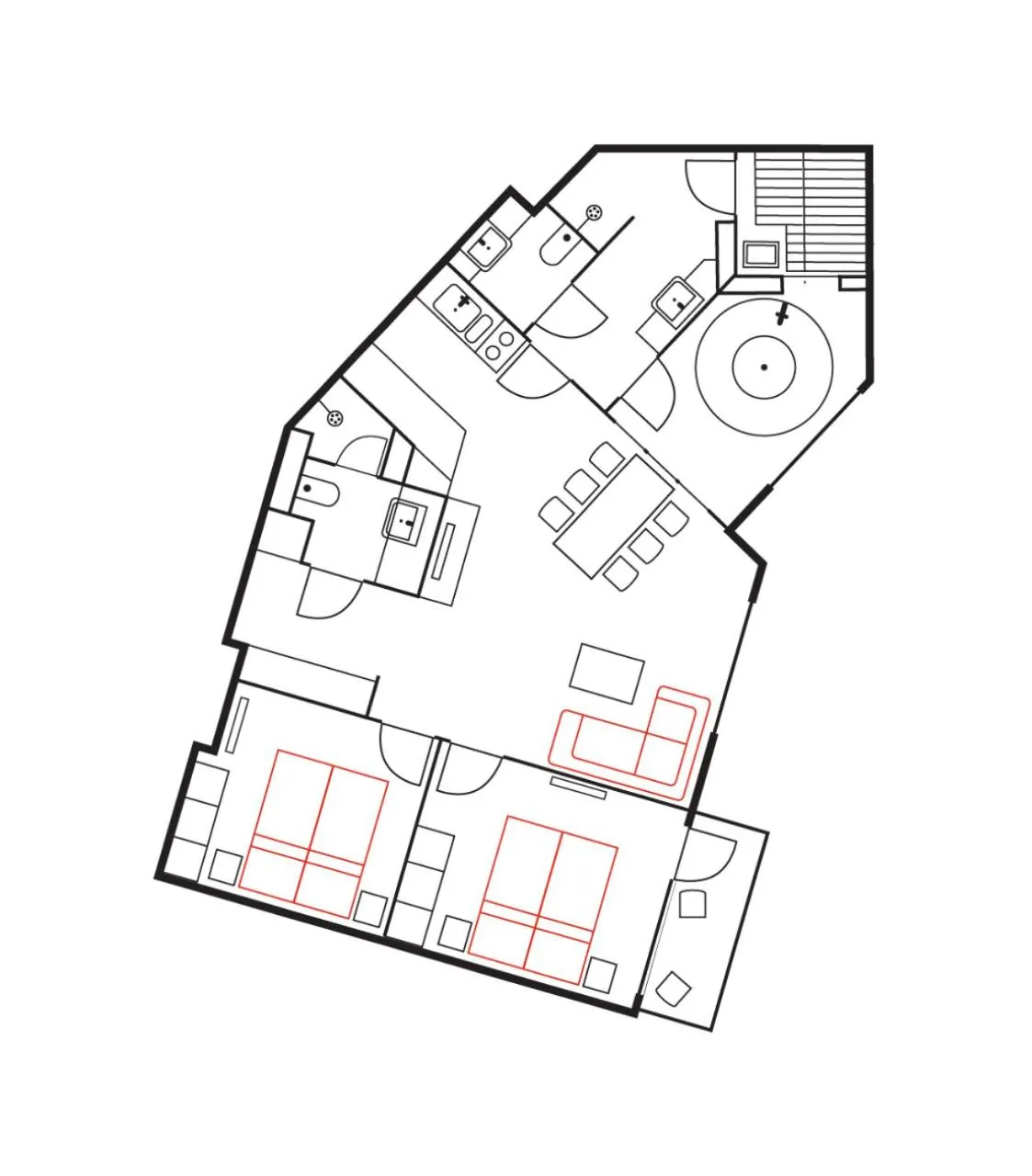 Floor plan in Ski-Inn RukaVillage