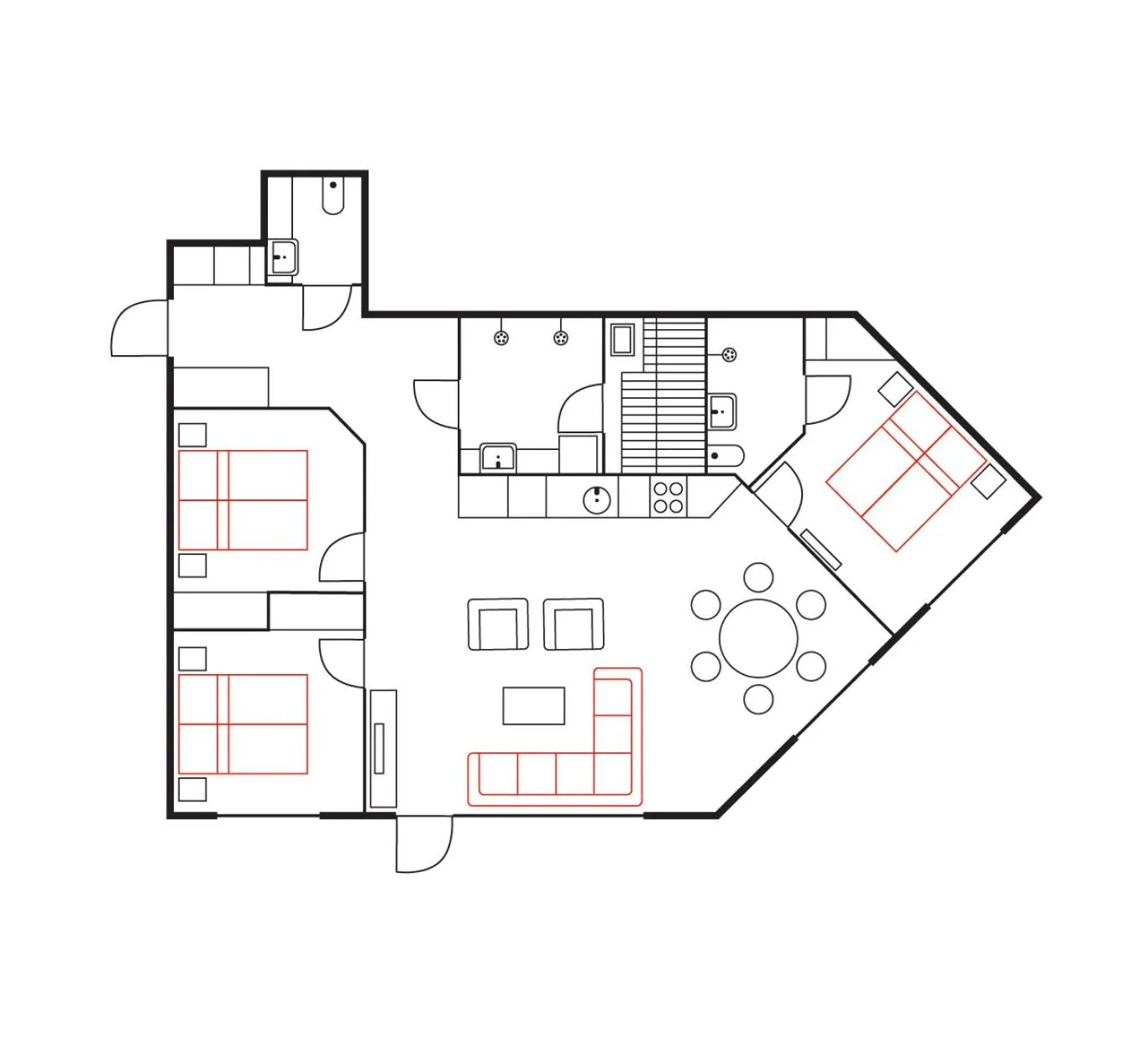 Floor plan in Ski-Inn RukaVillage