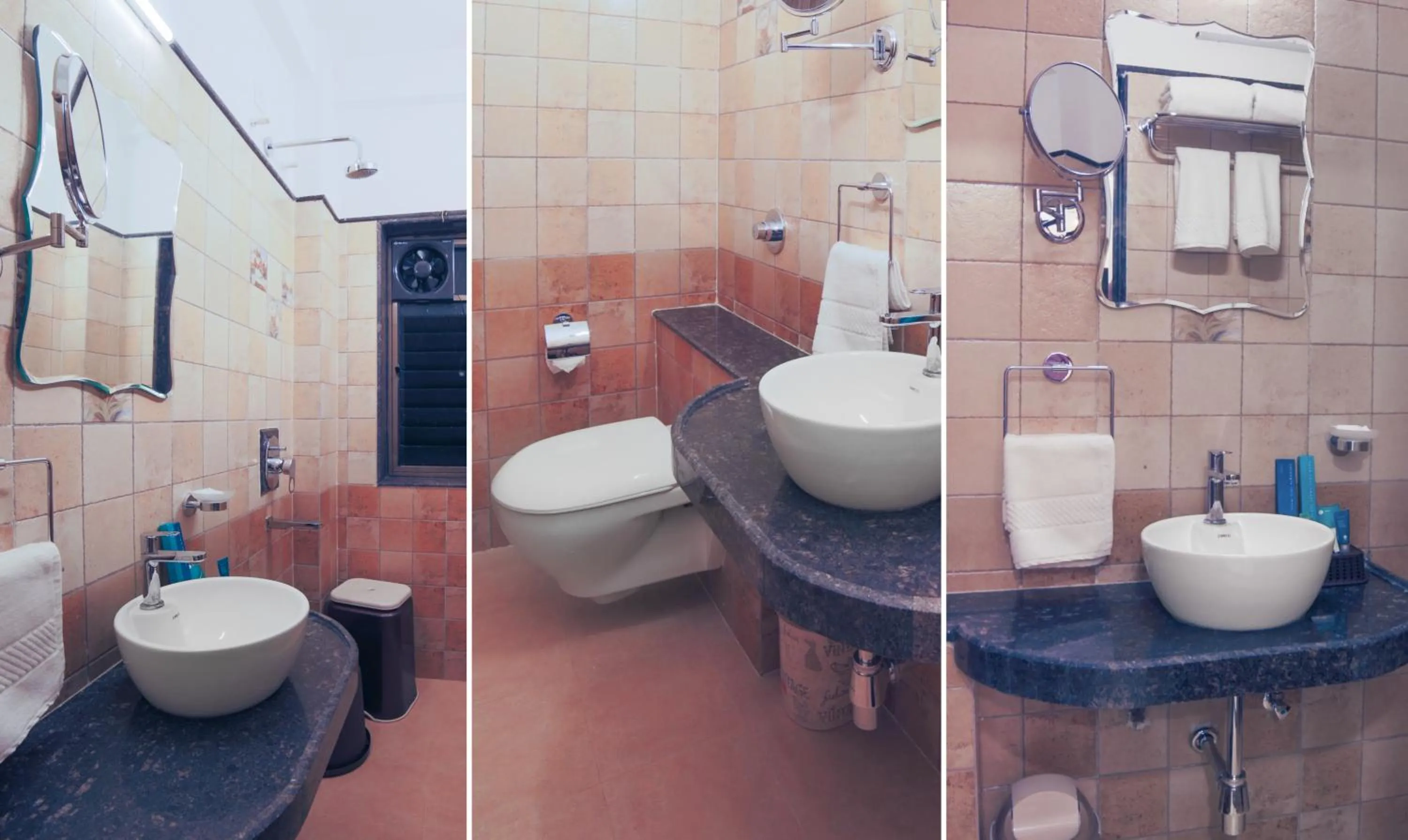 Toilet in Treebo Chalets, Nagpur Airport