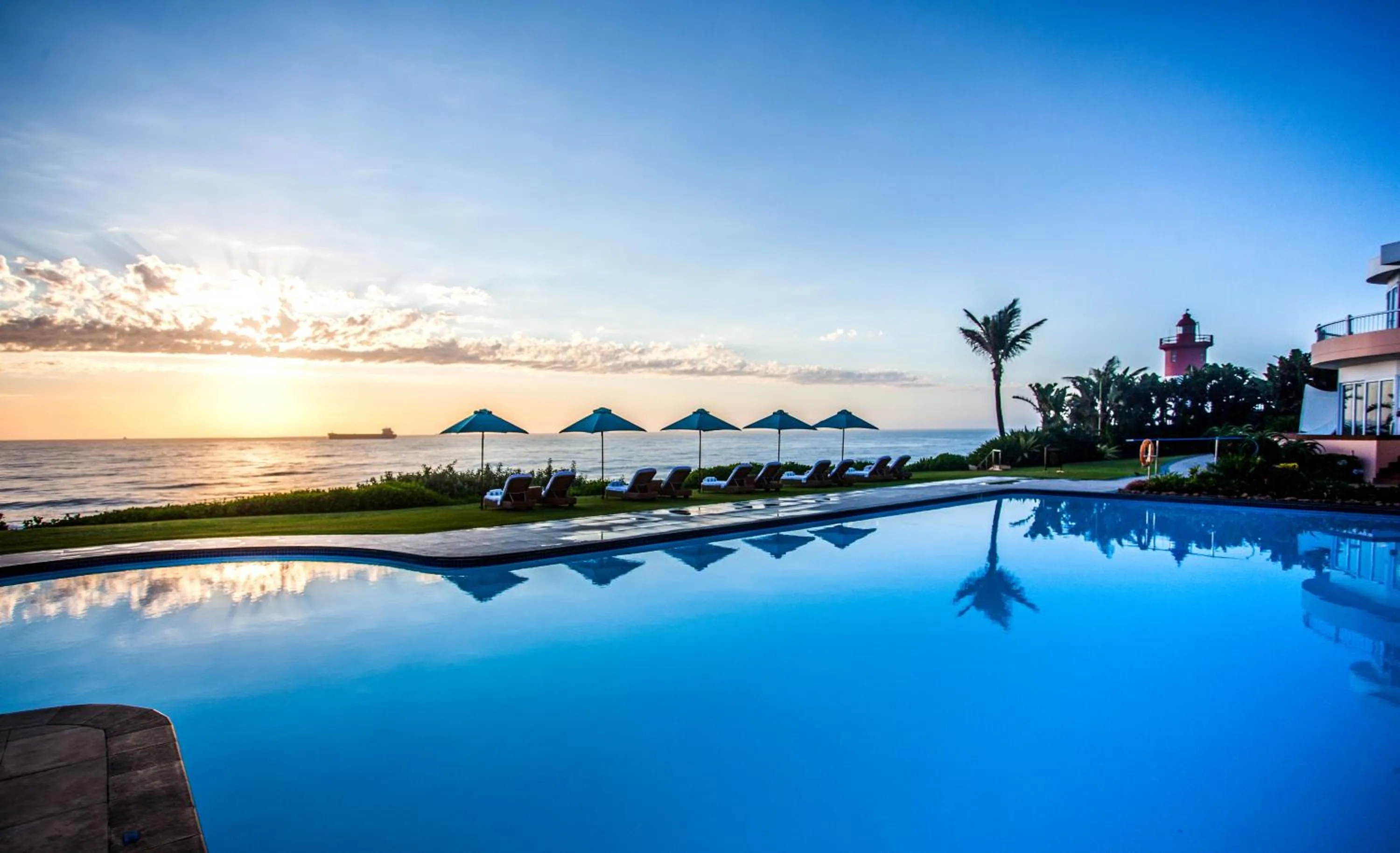 Pool view in Beverly Hills