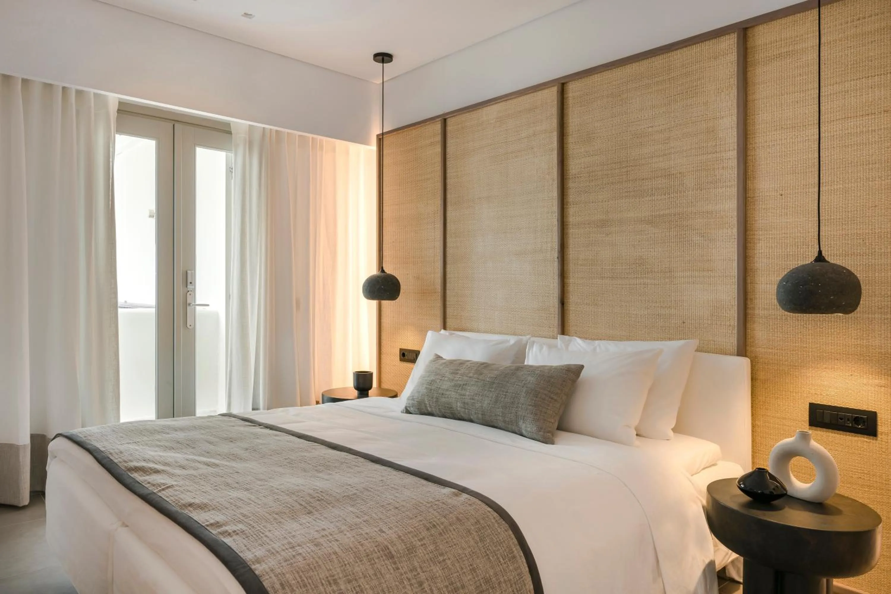 Bedroom, Bed in Grace Mykonos