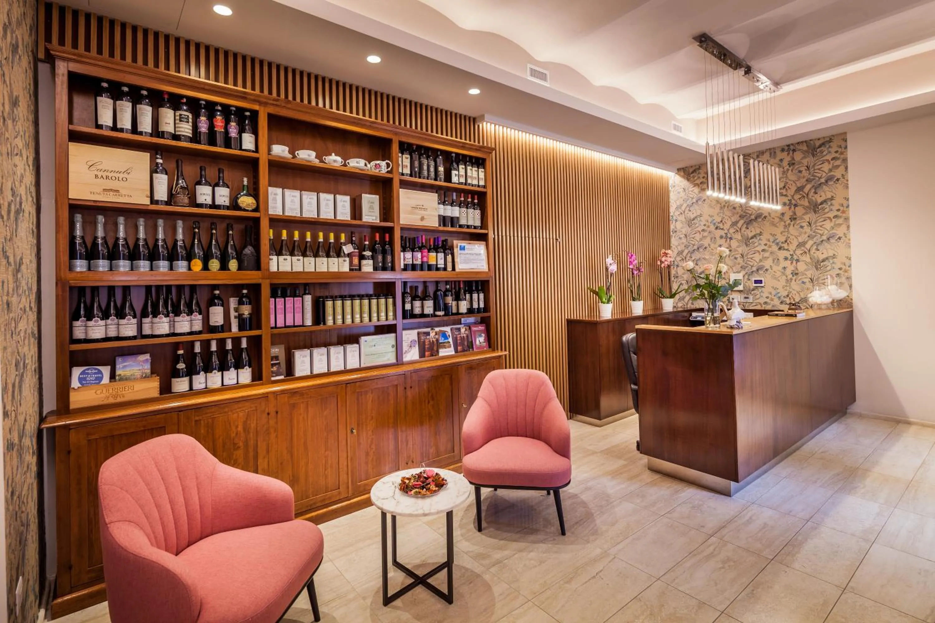 Lobby or reception in Hotel La Palomba