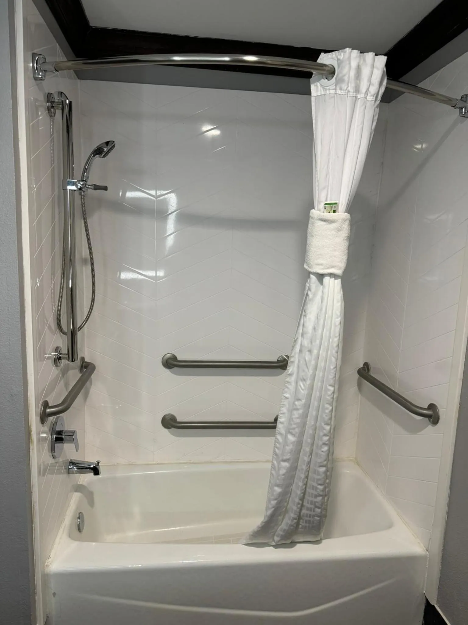 Shower in Hawthorn Suites by Wyndham Lubbock