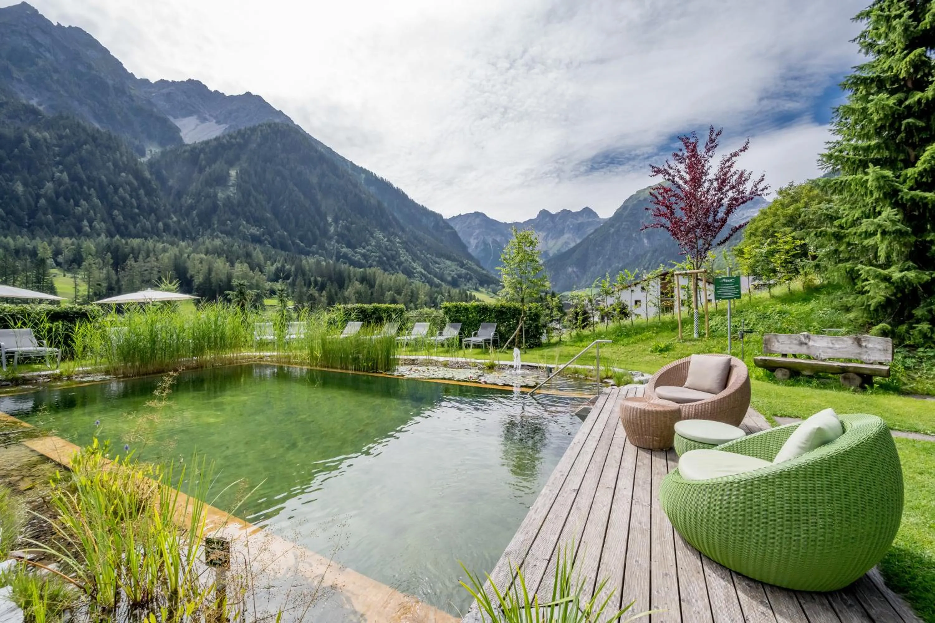 Garden in Alpenhotel Zimba