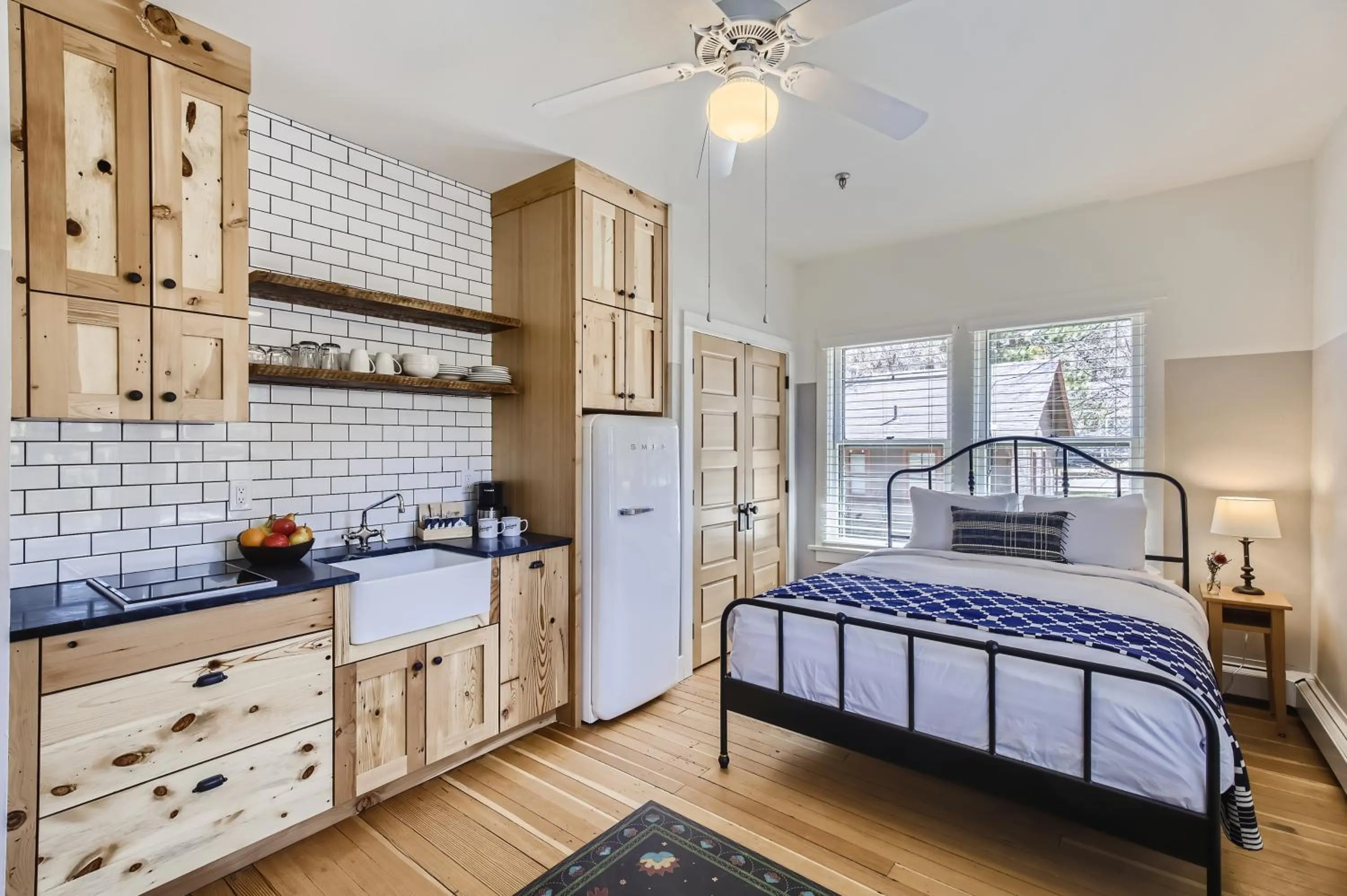 Bed in Colorado Chautauqua Cottages