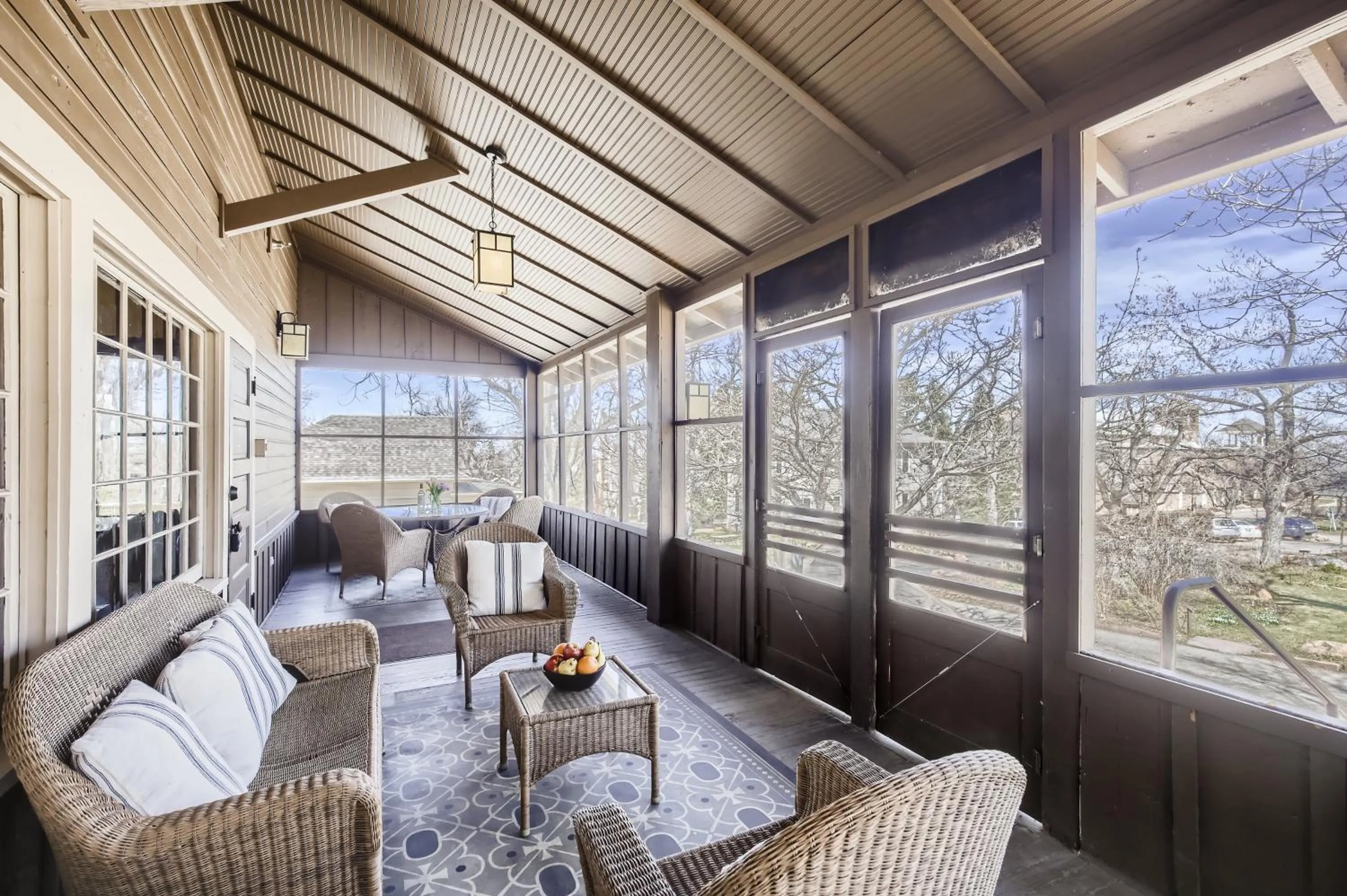 Patio in Colorado Chautauqua Cottages