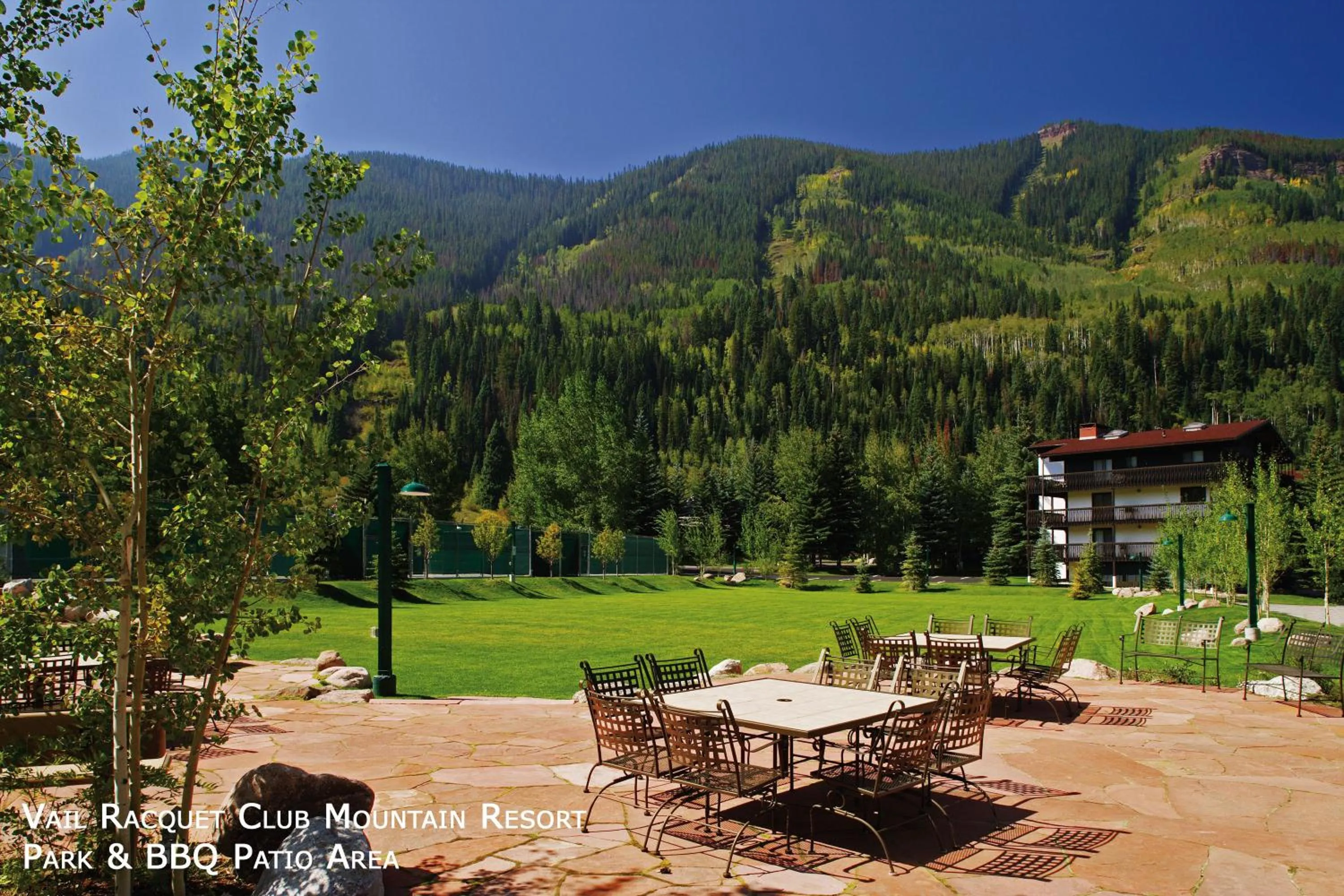 Patio in Vail Racquet Club Mountain Resort
