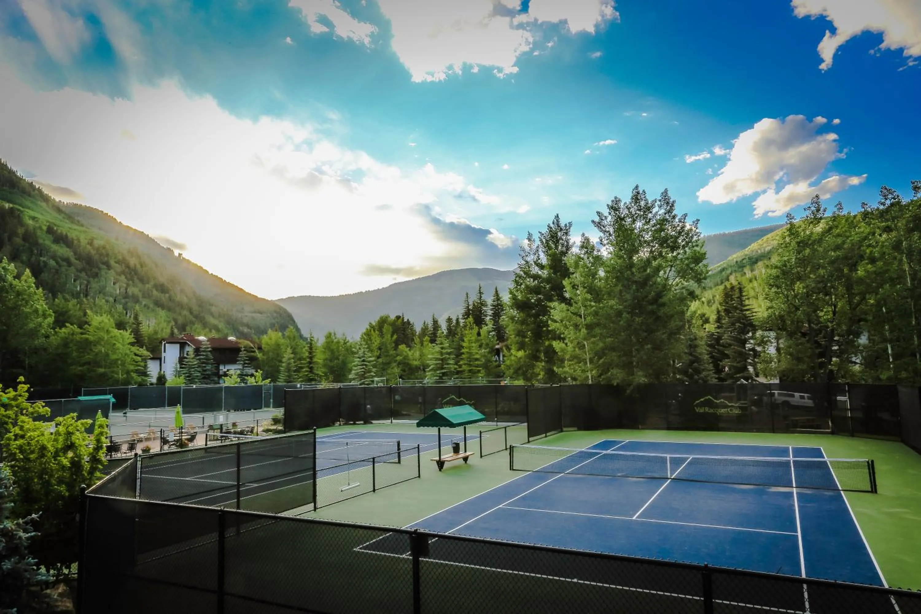 Tennis court in Vail Racquet Club Mountain Resort