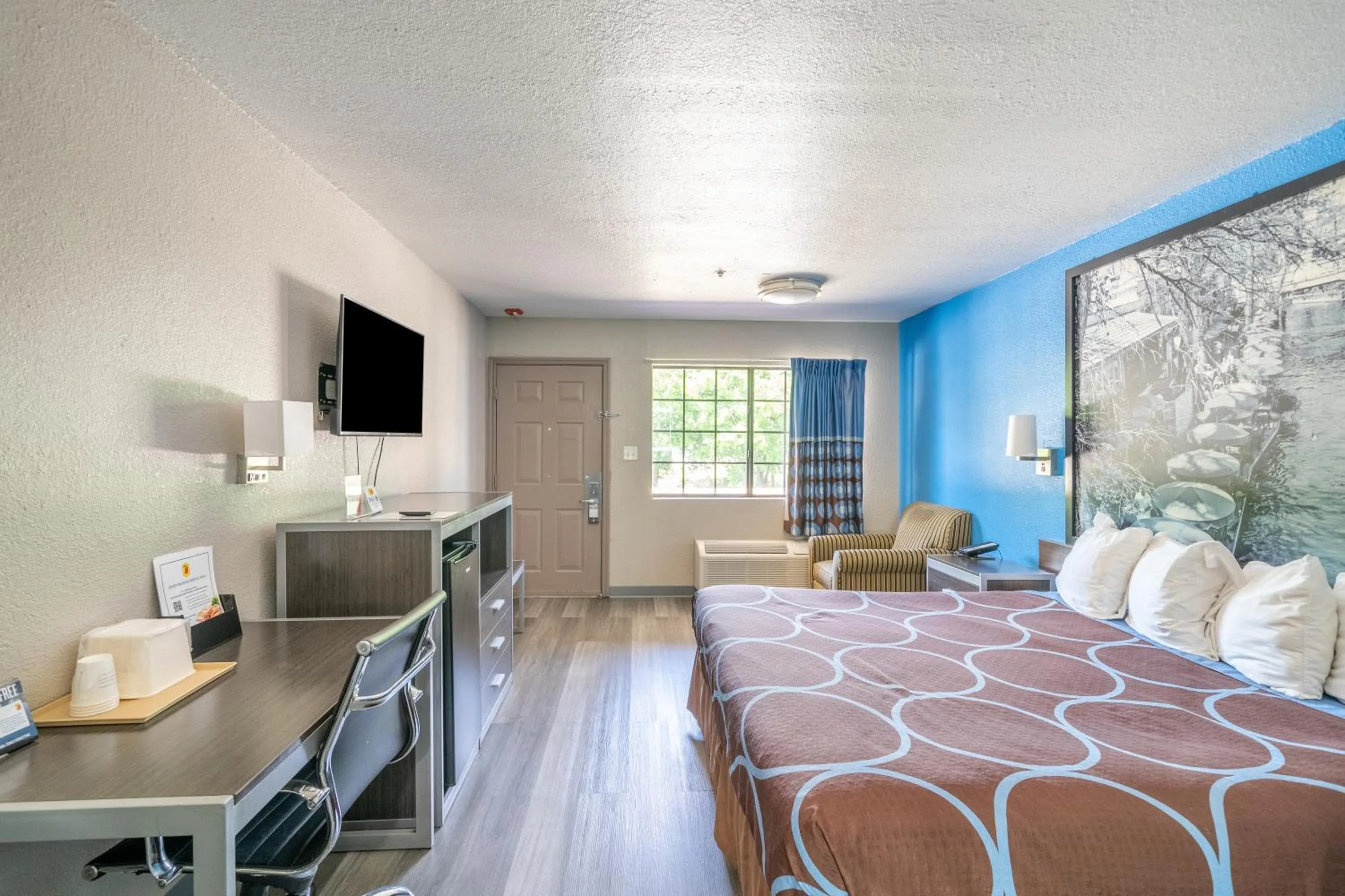 Bed in Super 8 by Wyndham San Antonio/Riverwalk Area