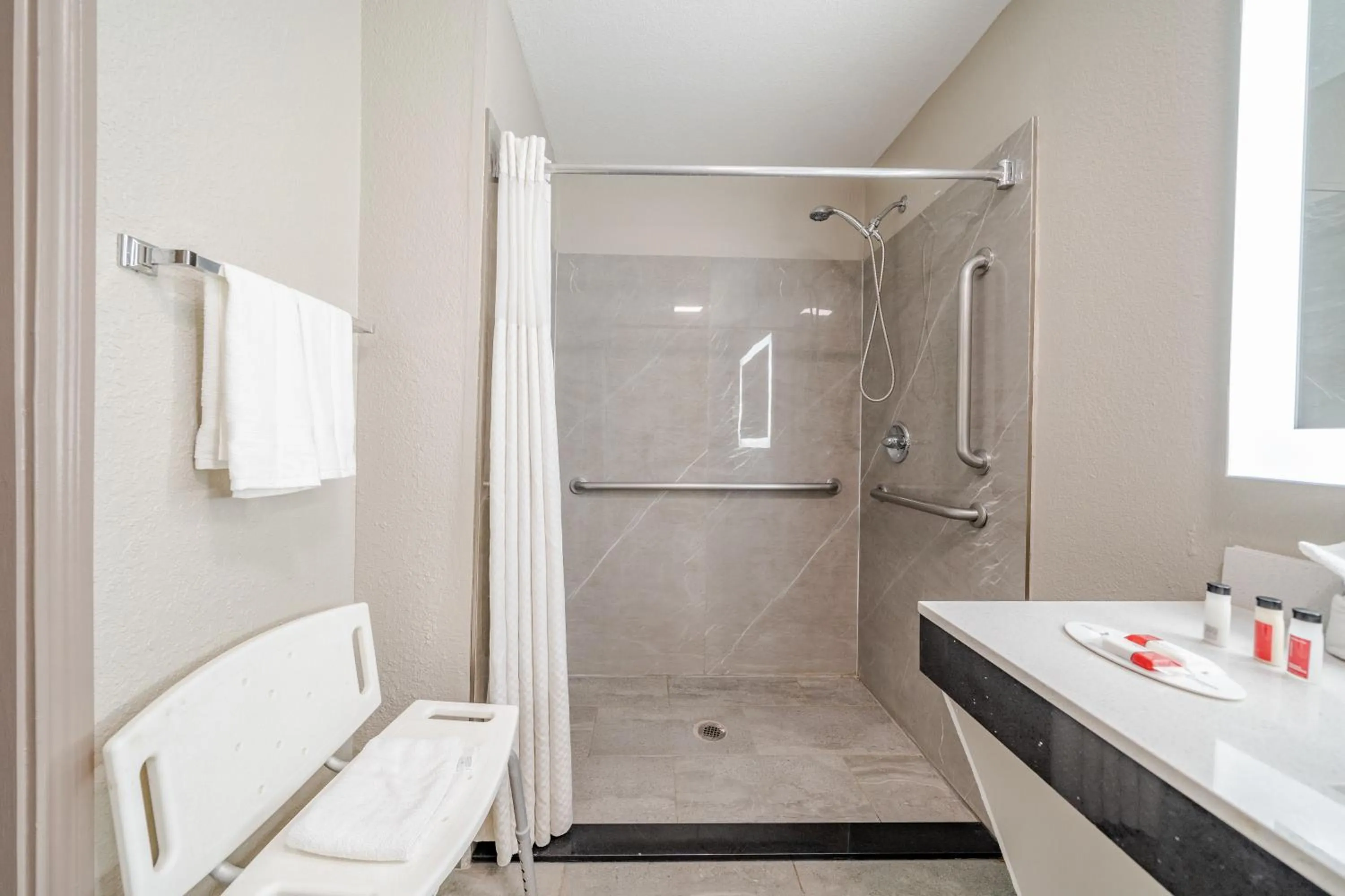 Shower in Super 8 by Wyndham San Antonio/Riverwalk Area