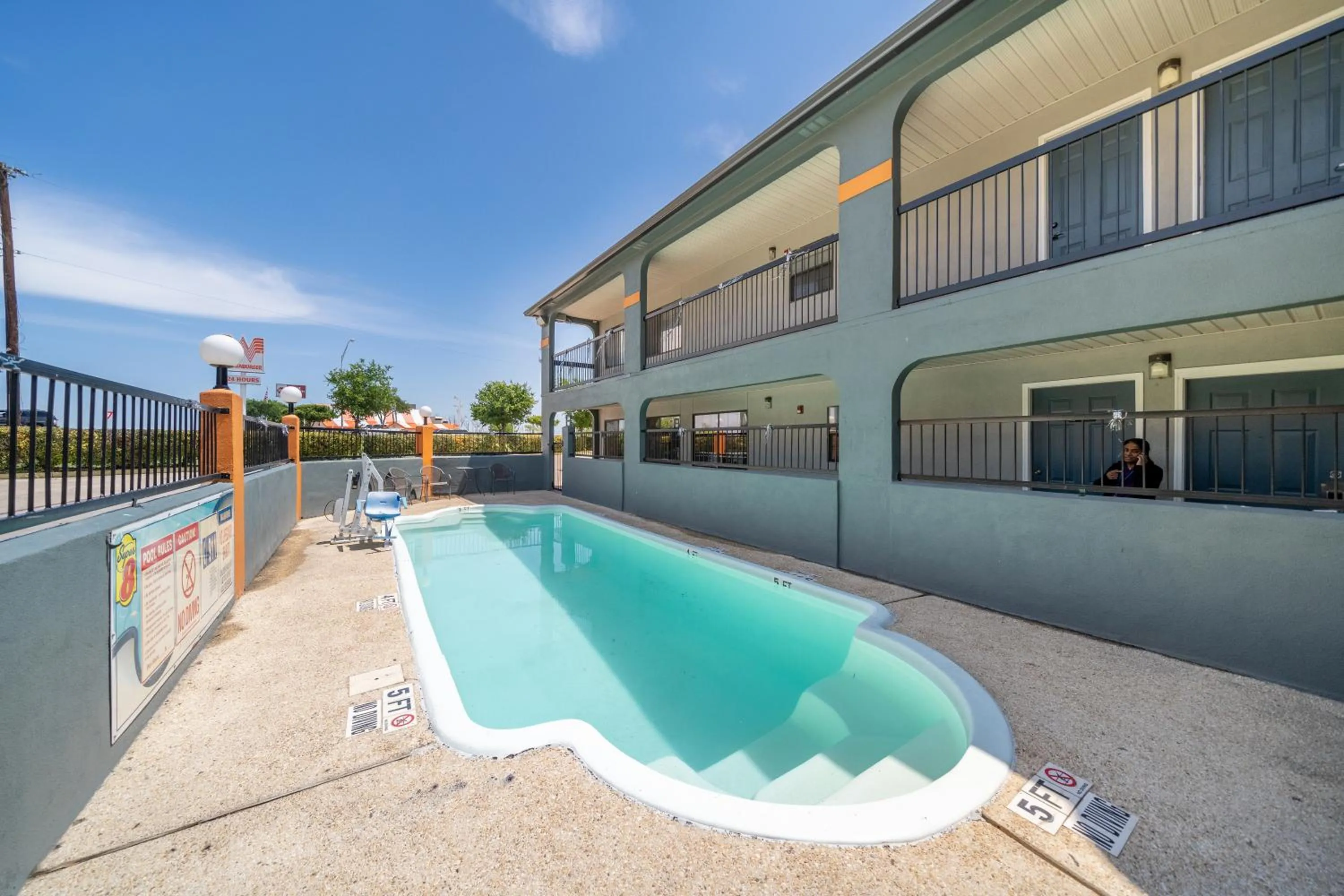 Swimming pool in Super 8 by Wyndham San Antonio/Riverwalk Area