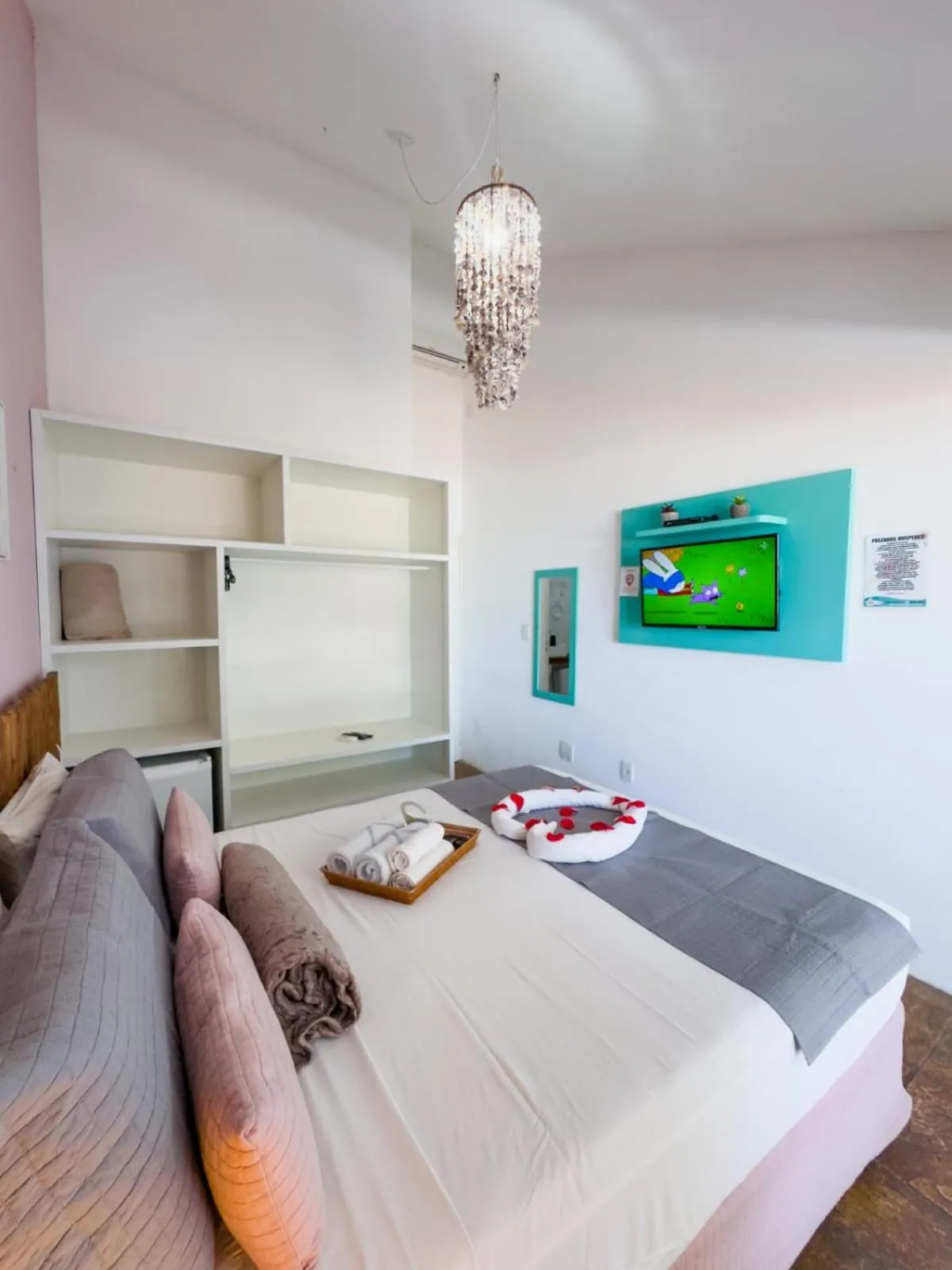 Bed in Pousada Meraki Beach