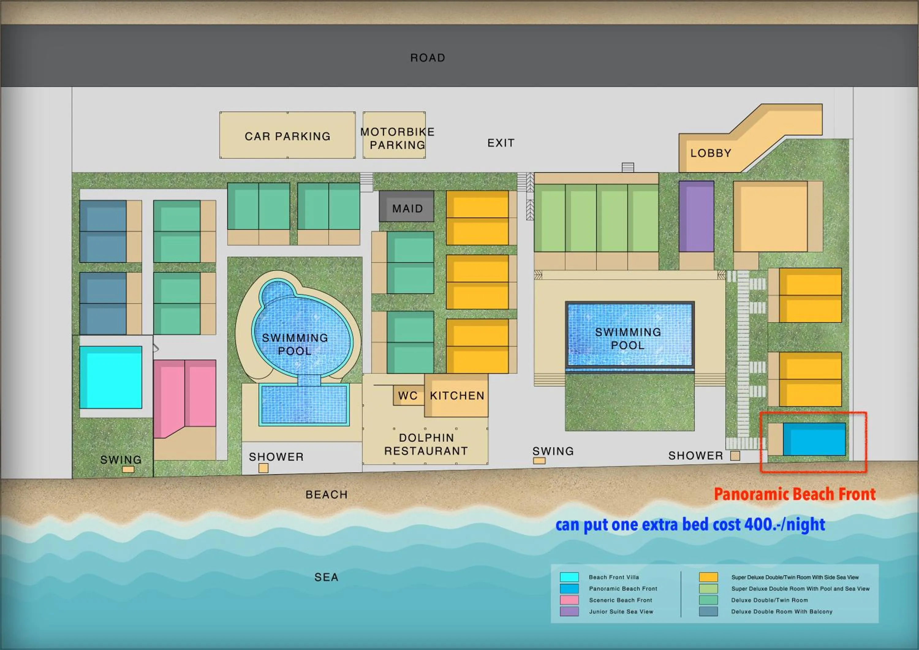 Floor plan in Samui Mermaid Beachfront