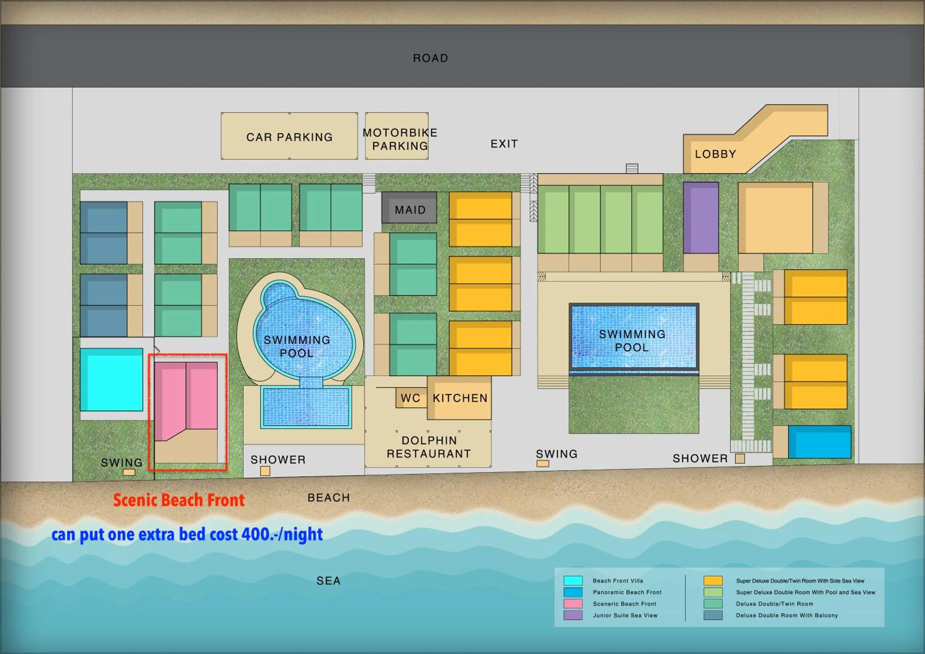 Floor plan in Samui Mermaid Beachfront