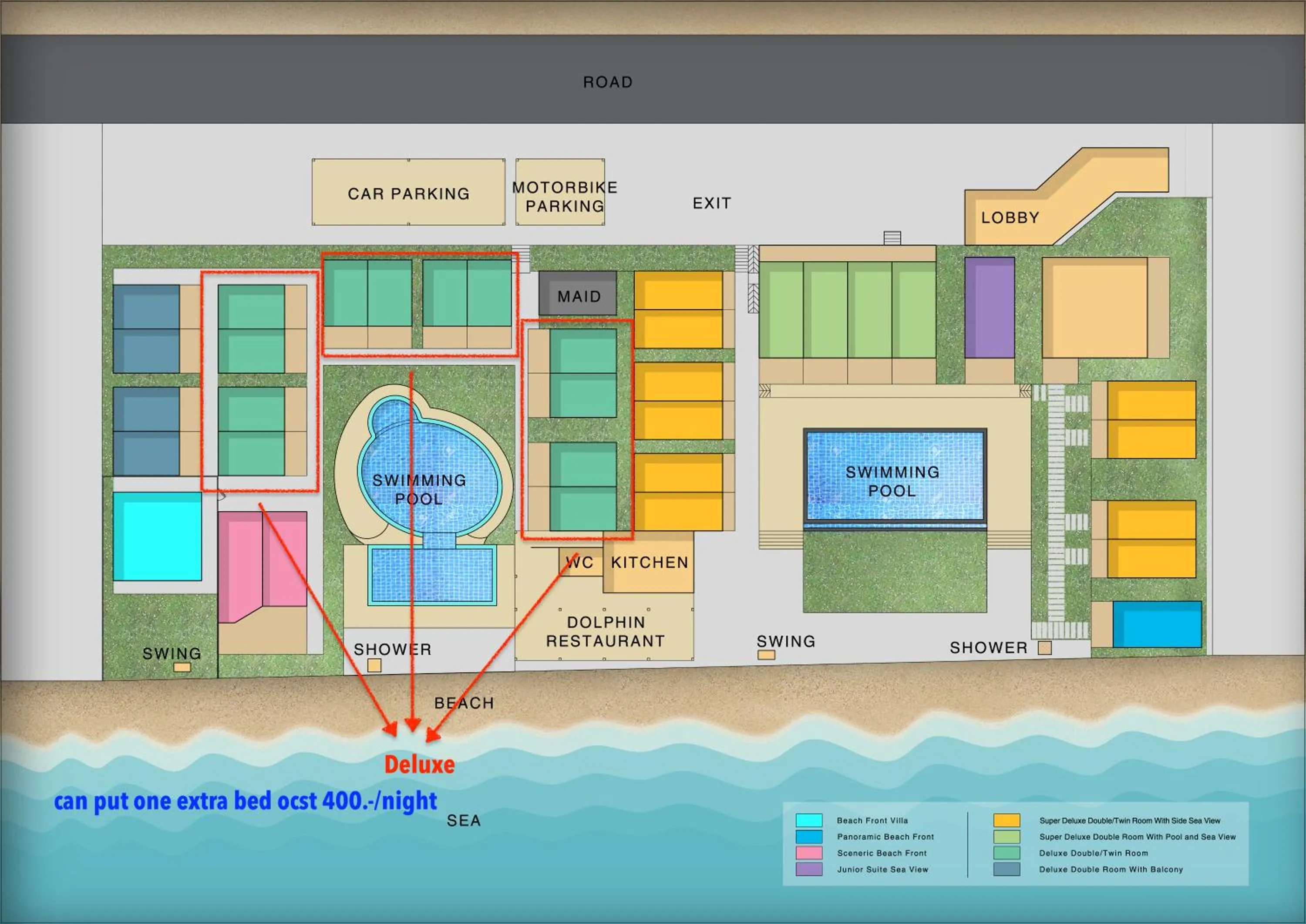 Floor plan in Samui Mermaid Beachfront