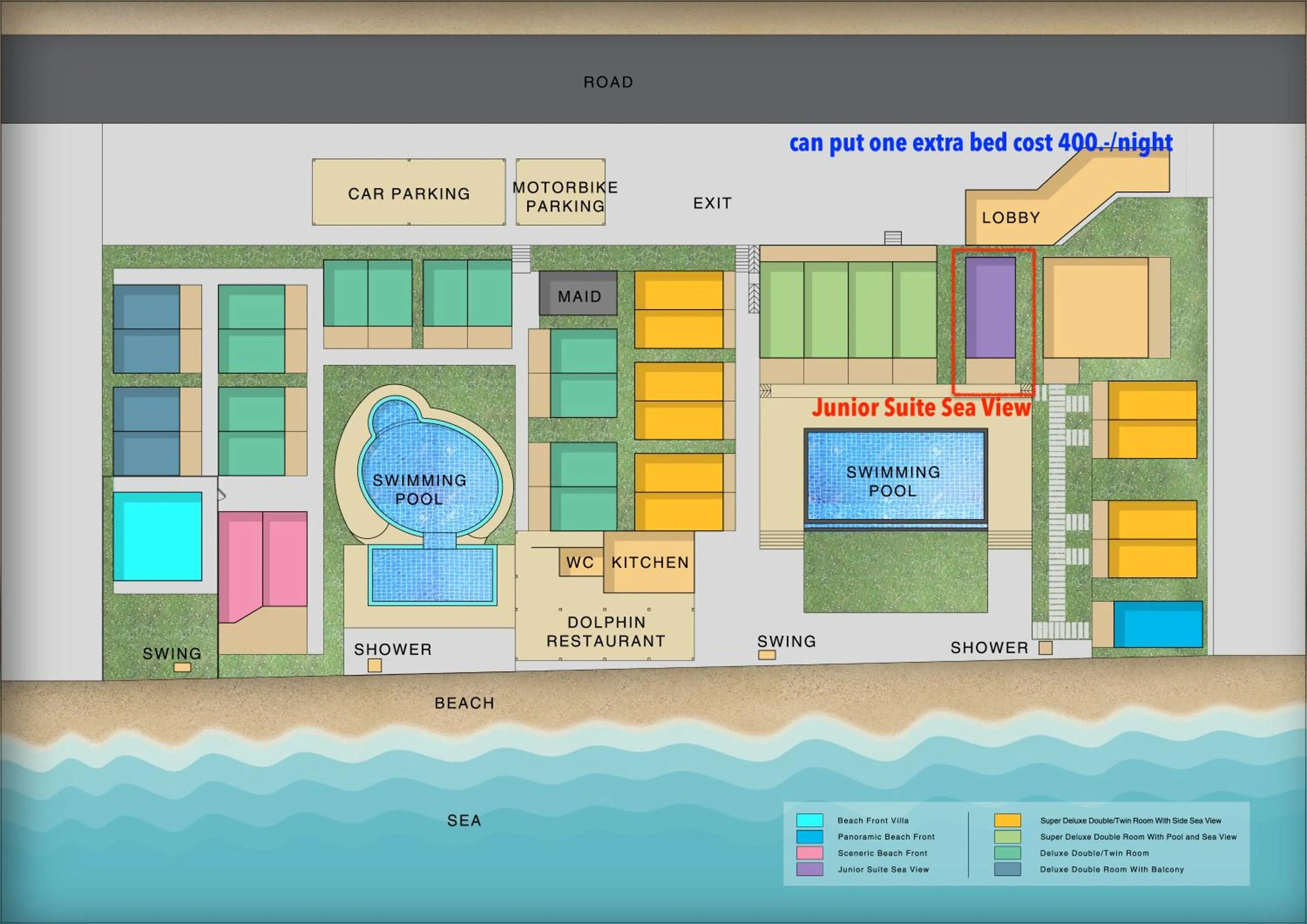 Floor plan in Samui Mermaid Beachfront