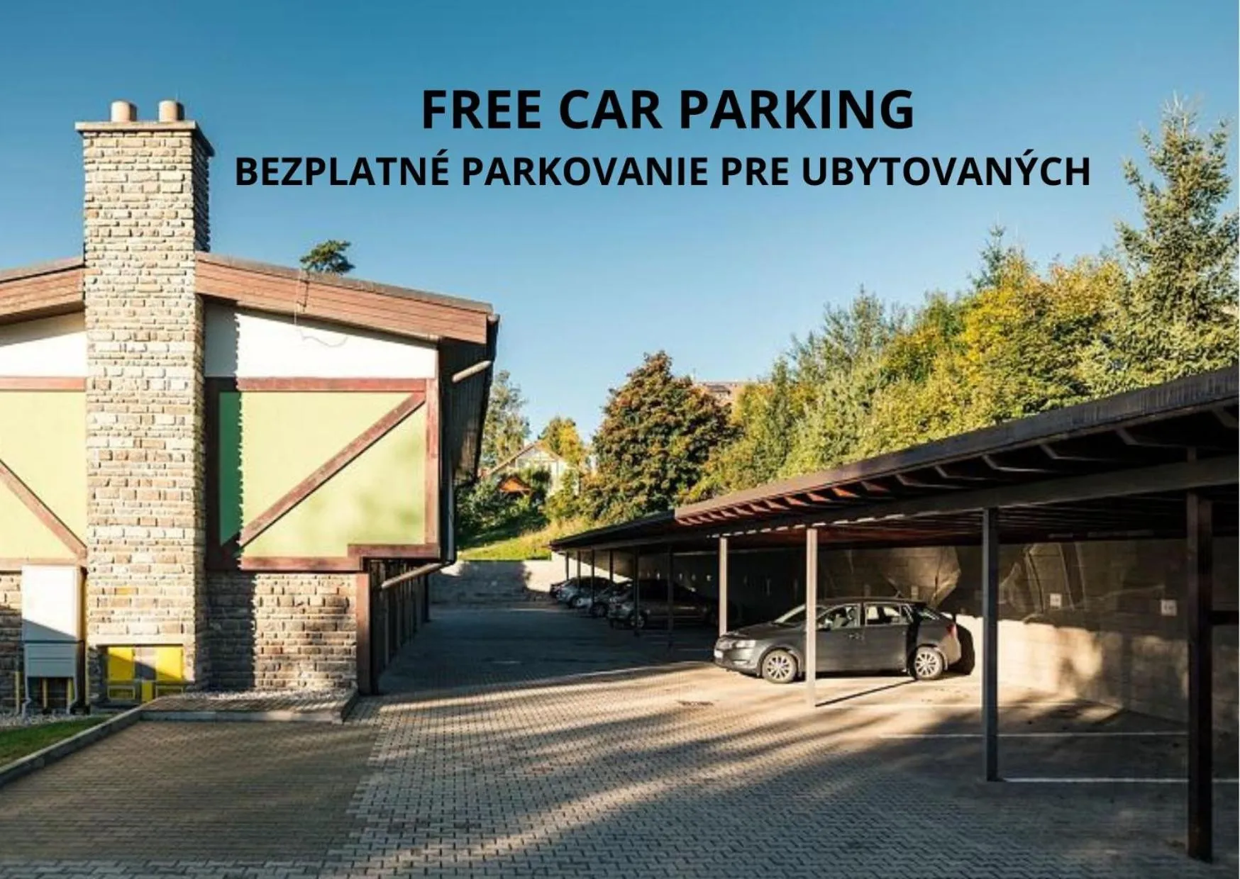 Parking in Wellness Apartmanovy dom Familia Smokovec