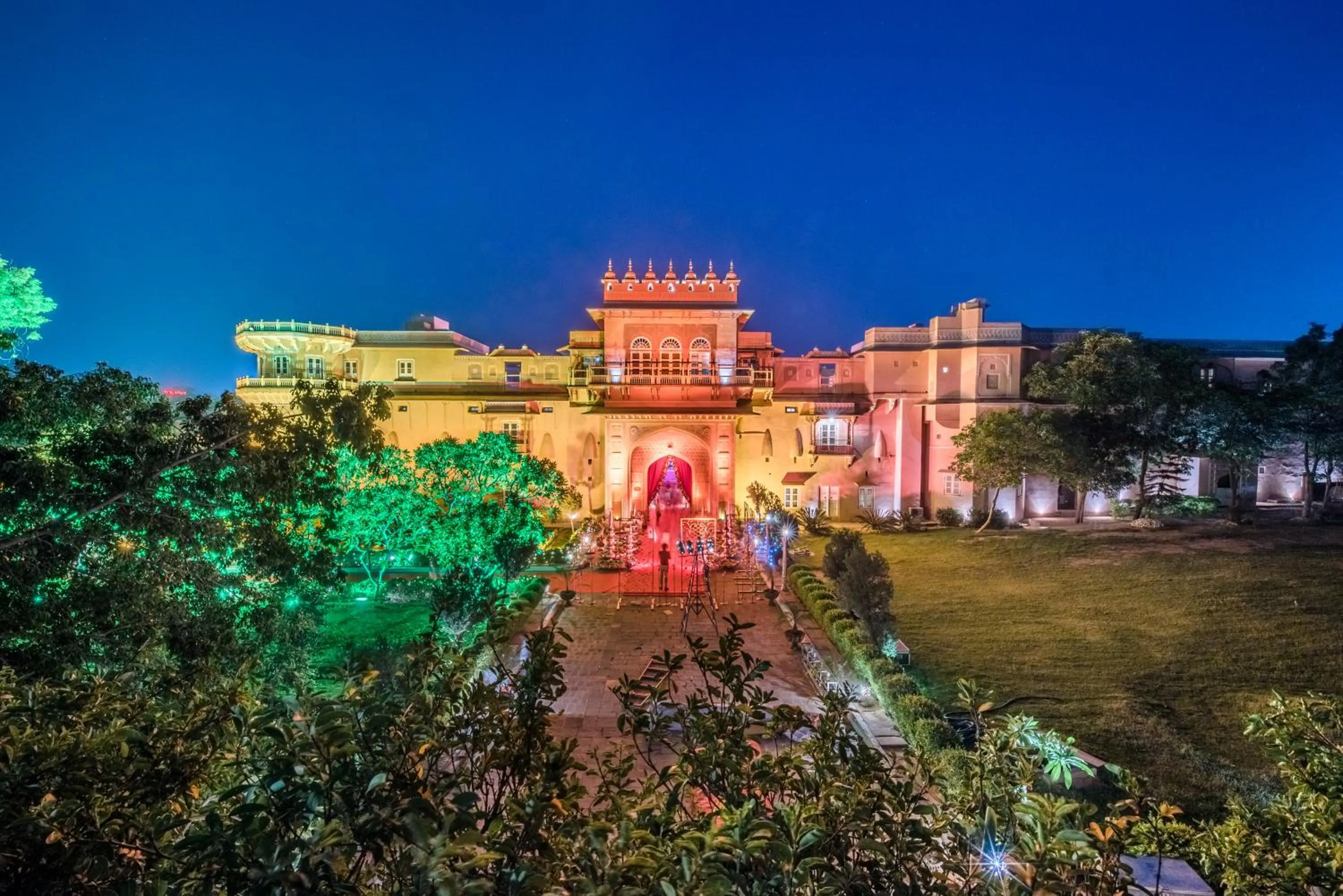 Facade/entrance in Chomu Palace Jaipur - A Heritage Hotel