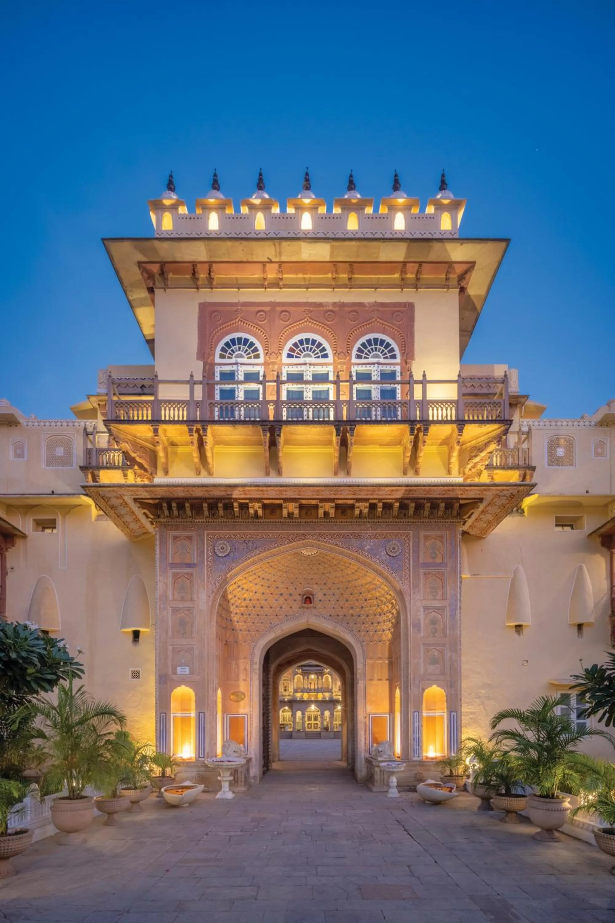Facade/entrance in Chomu Palace Jaipur - A Heritage Hotel