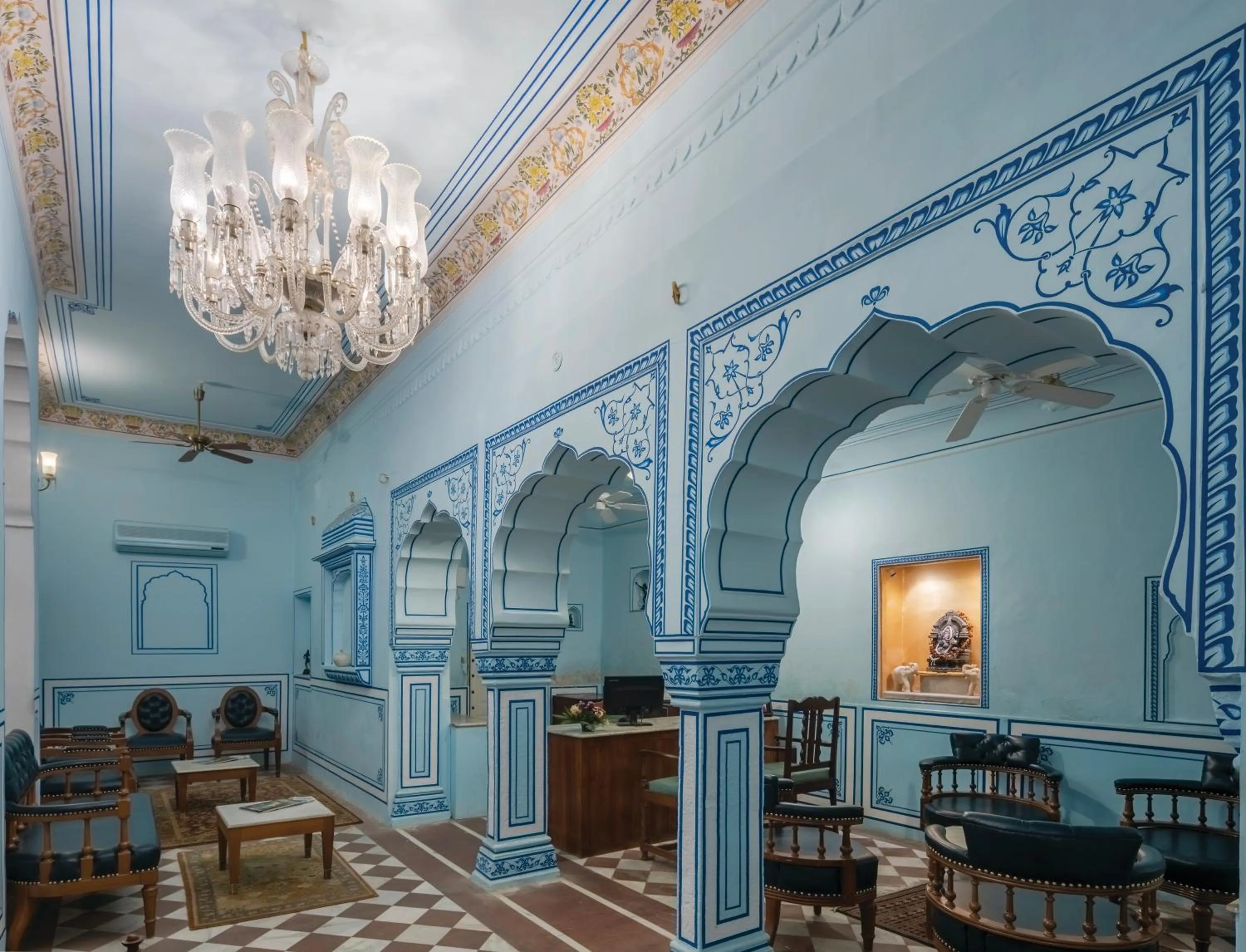 Facade/entrance in Chomu Palace Jaipur - A Heritage Hotel