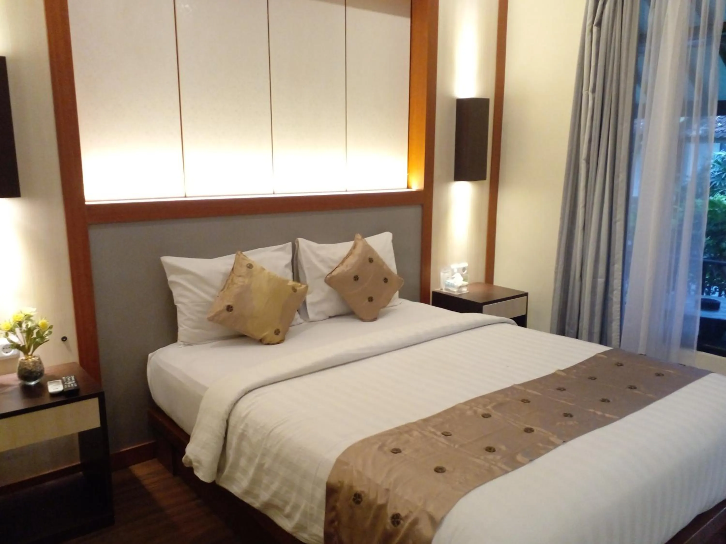 Bed in Segara Anak Hotel