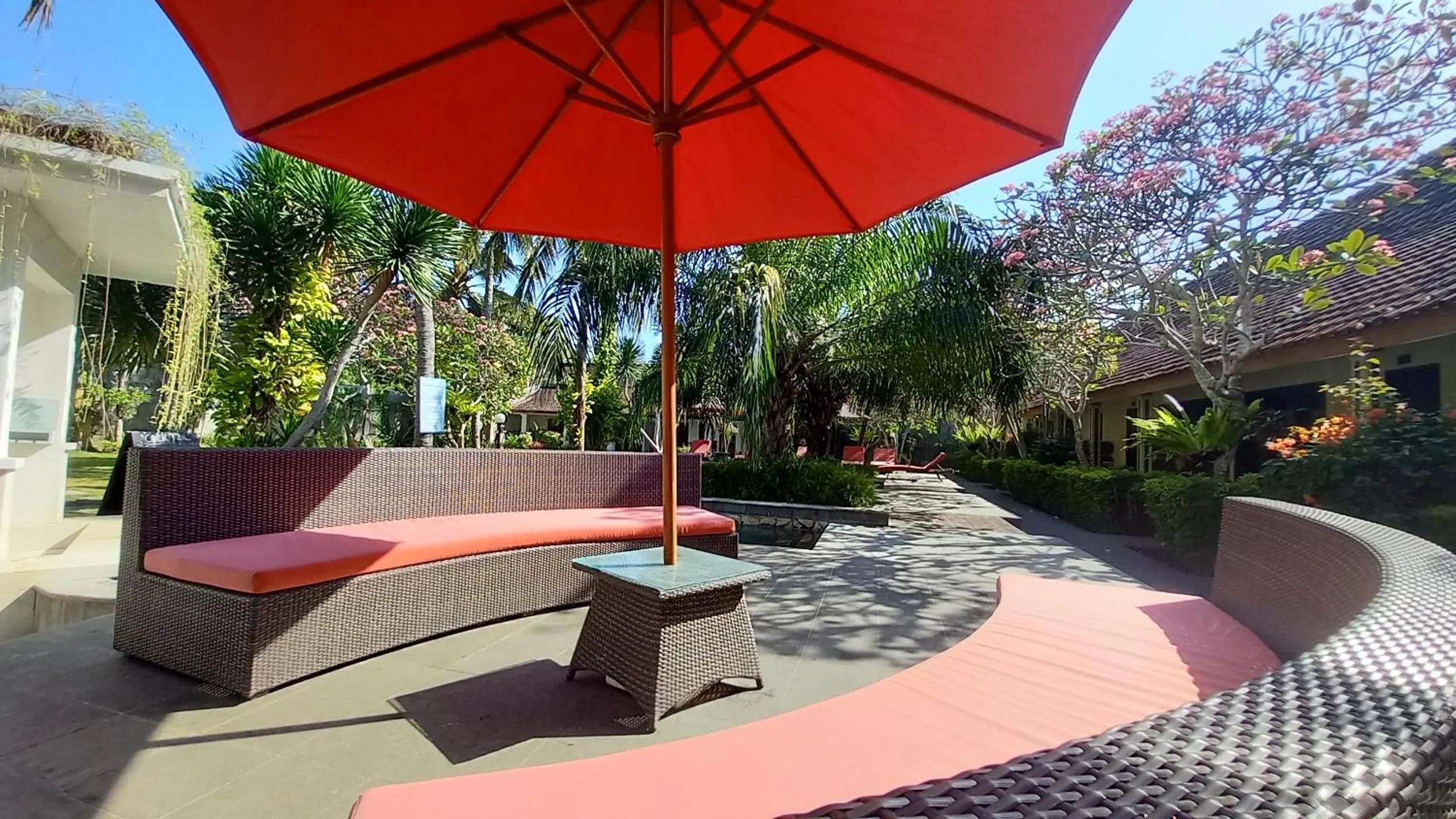 Pool view in Segara Anak Hotel