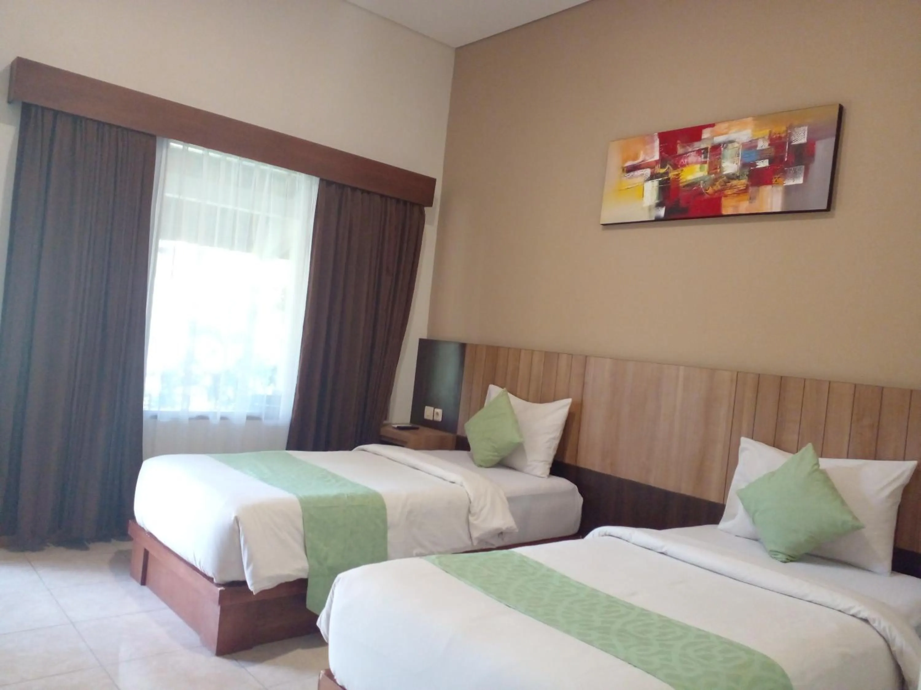 Bed in Segara Anak Hotel