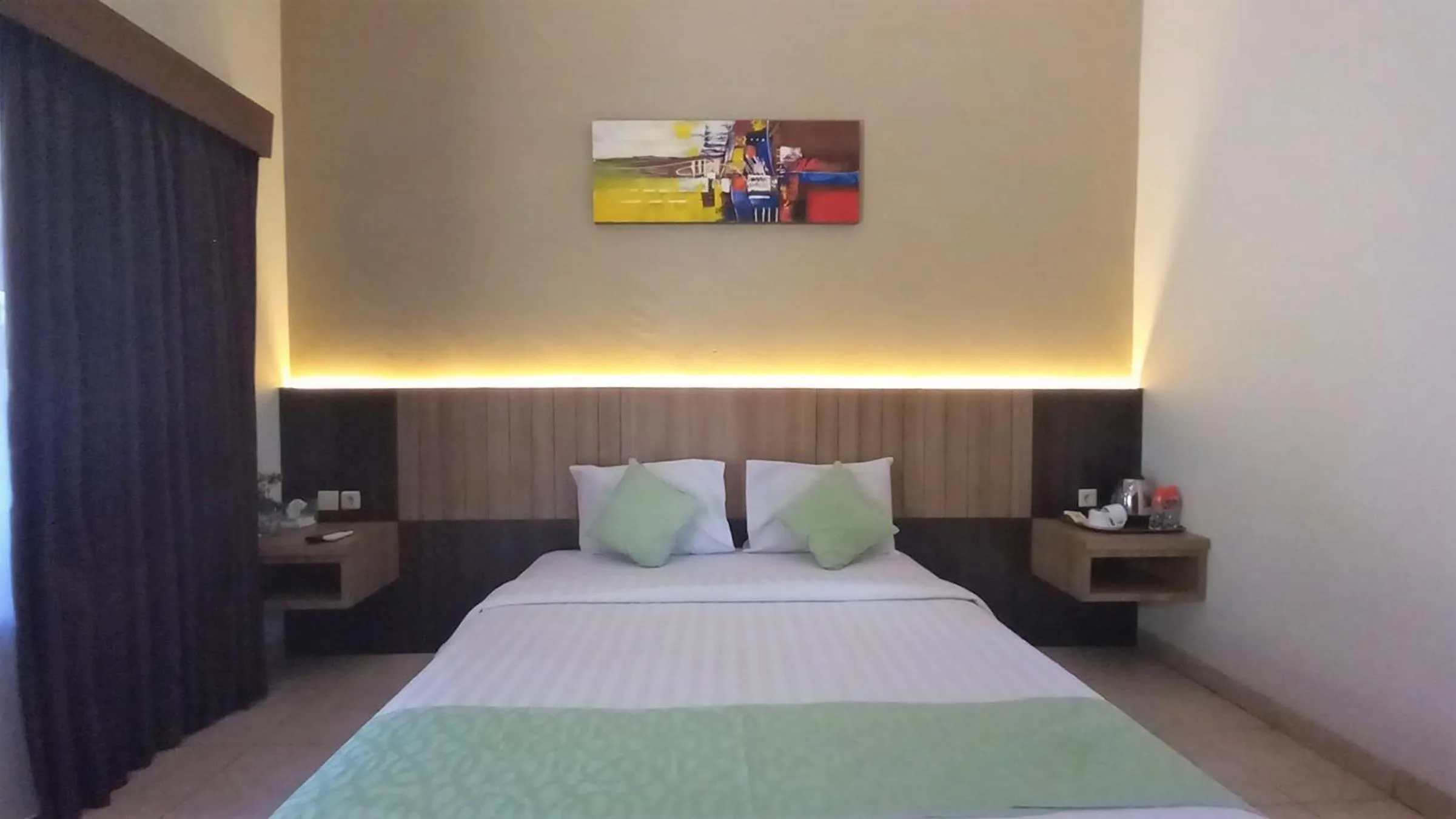 Bed in Segara Anak Hotel