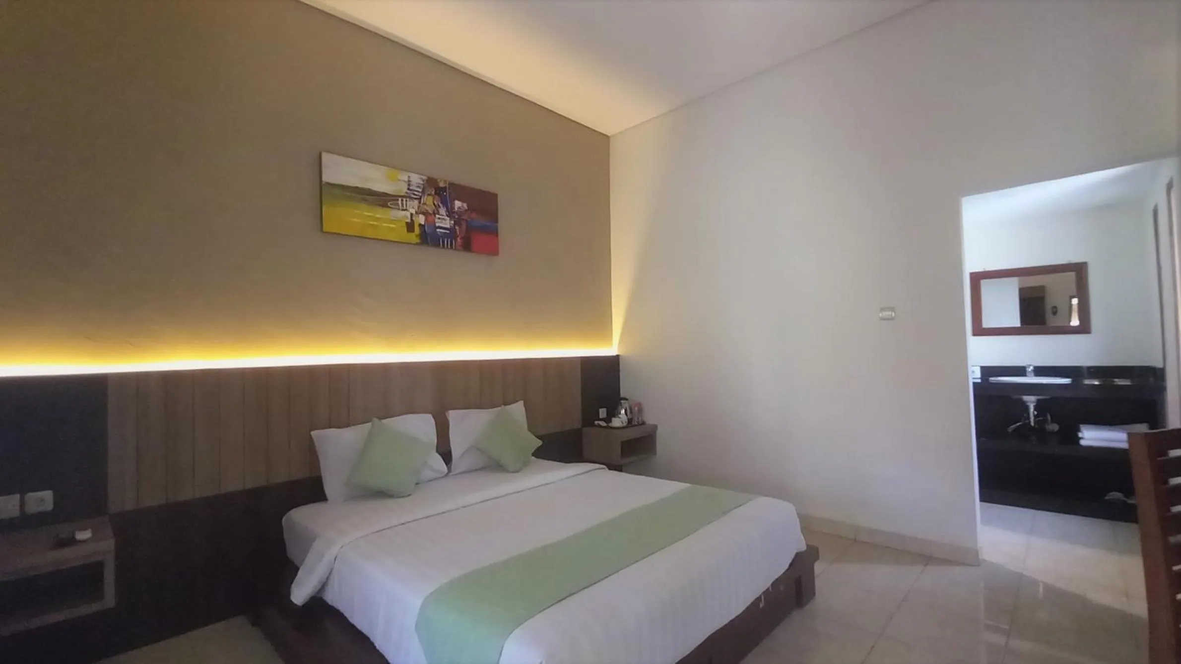 Bed in Segara Anak Hotel