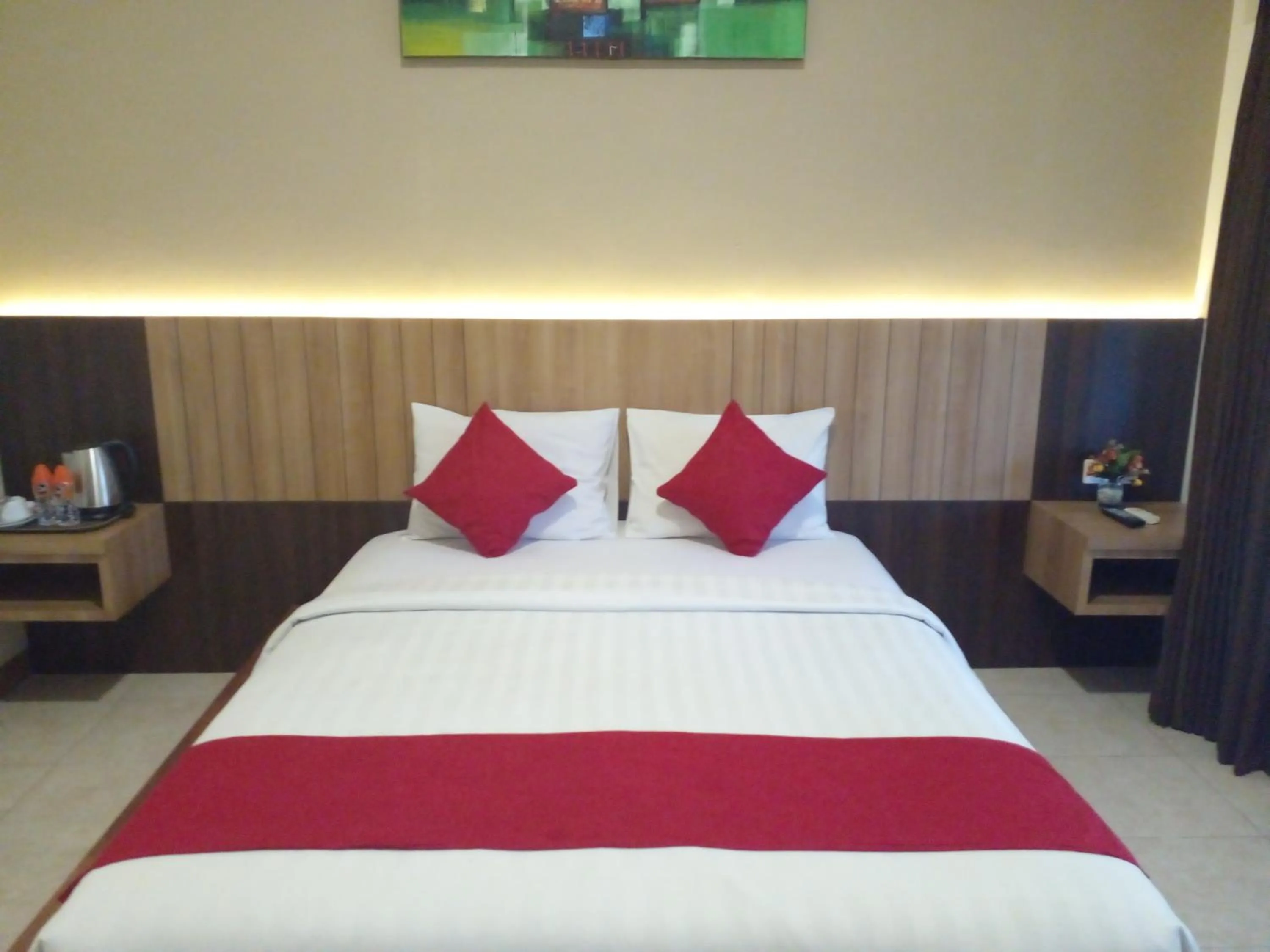 Bed in Segara Anak Hotel