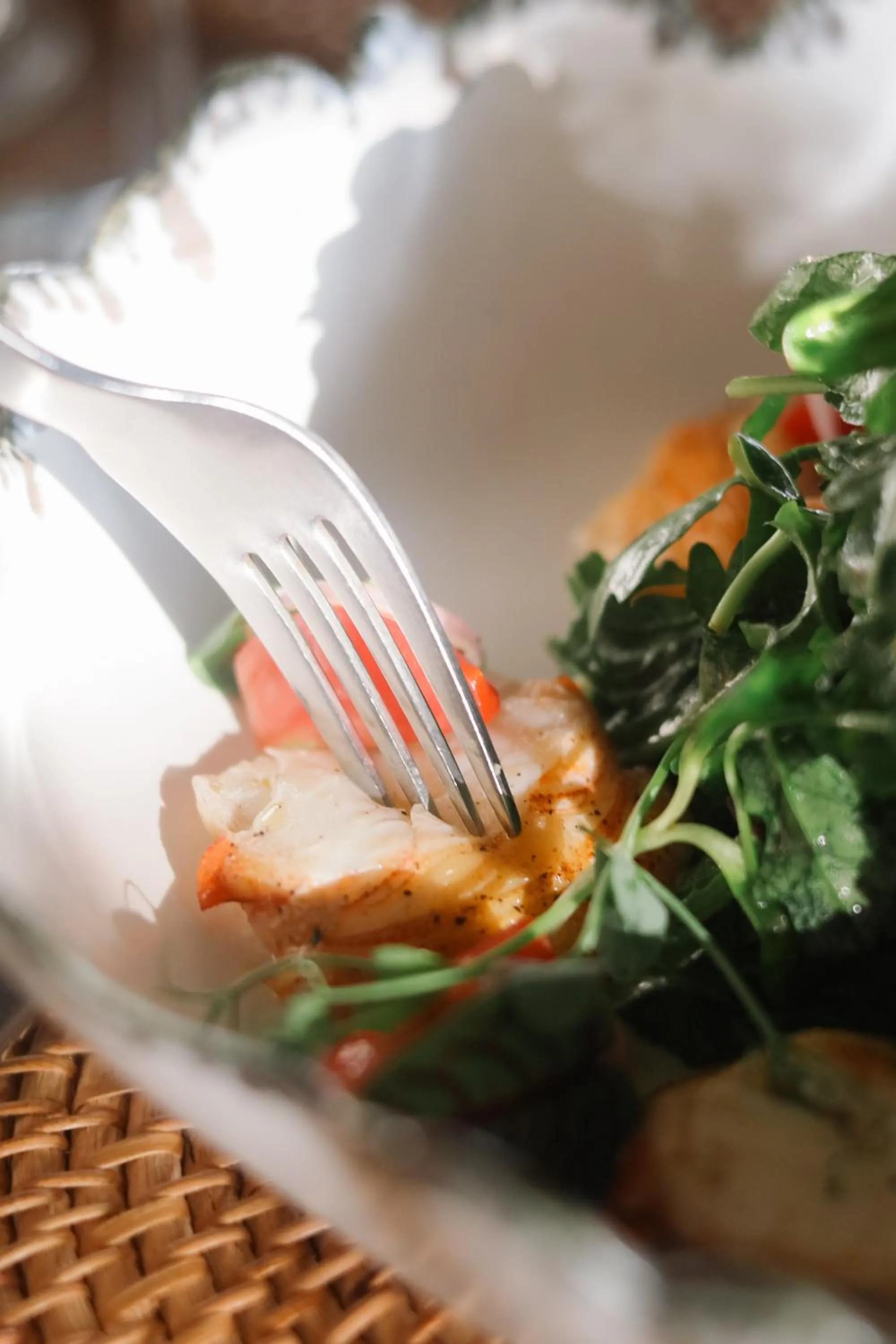 Food in Qunci Villas Resort