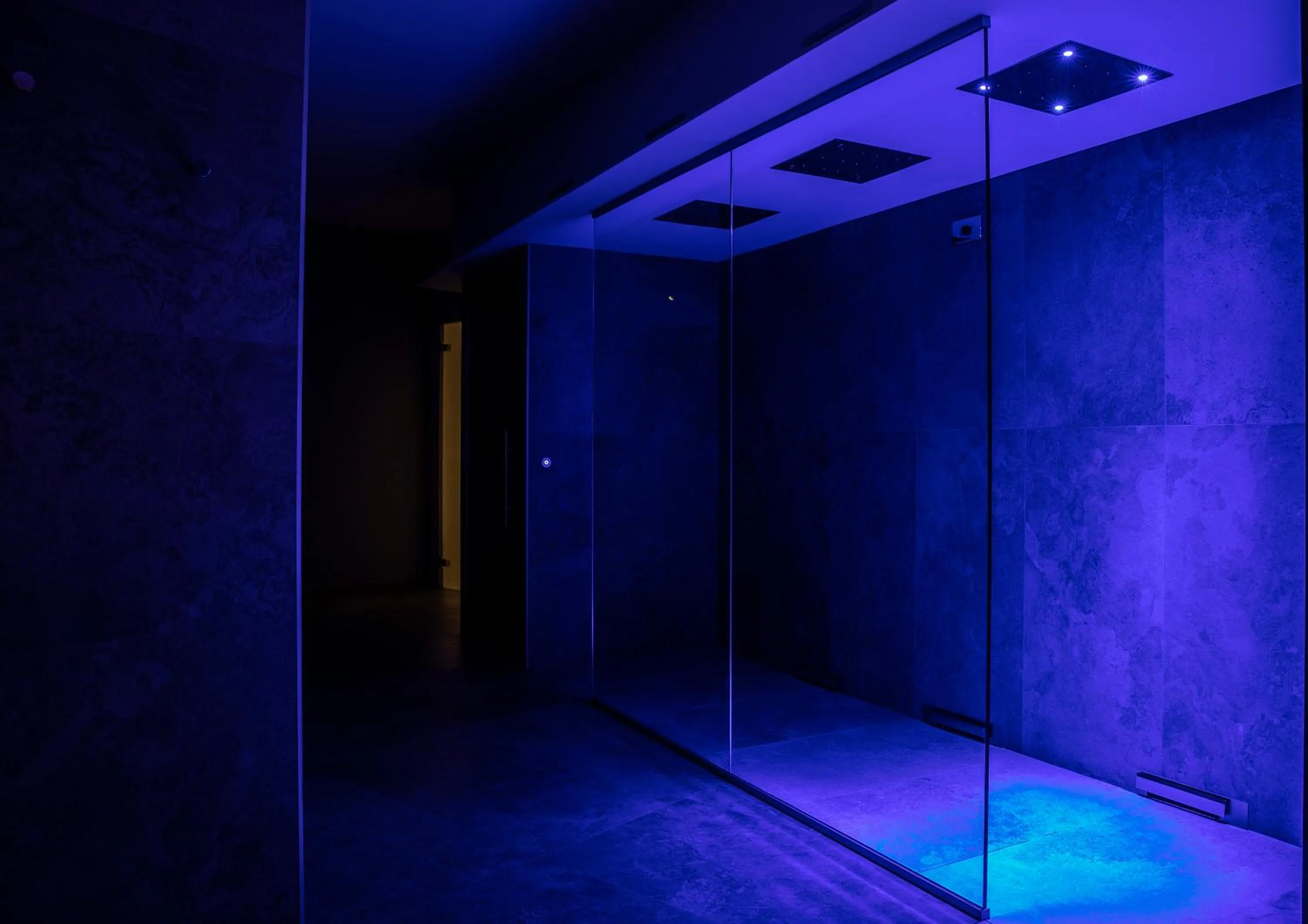 Steam room in Hotel Piuro