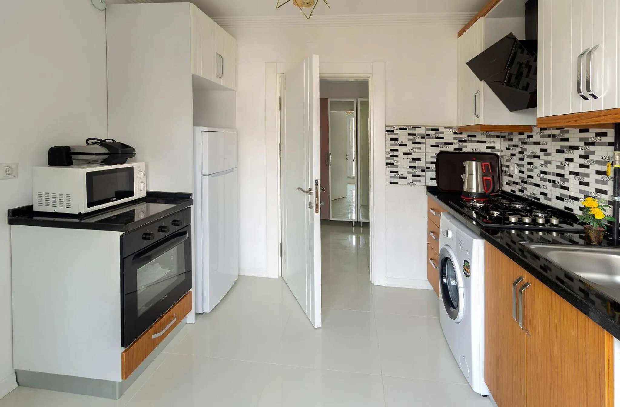 Kitchen or kitchenette in Aspendos Seaside