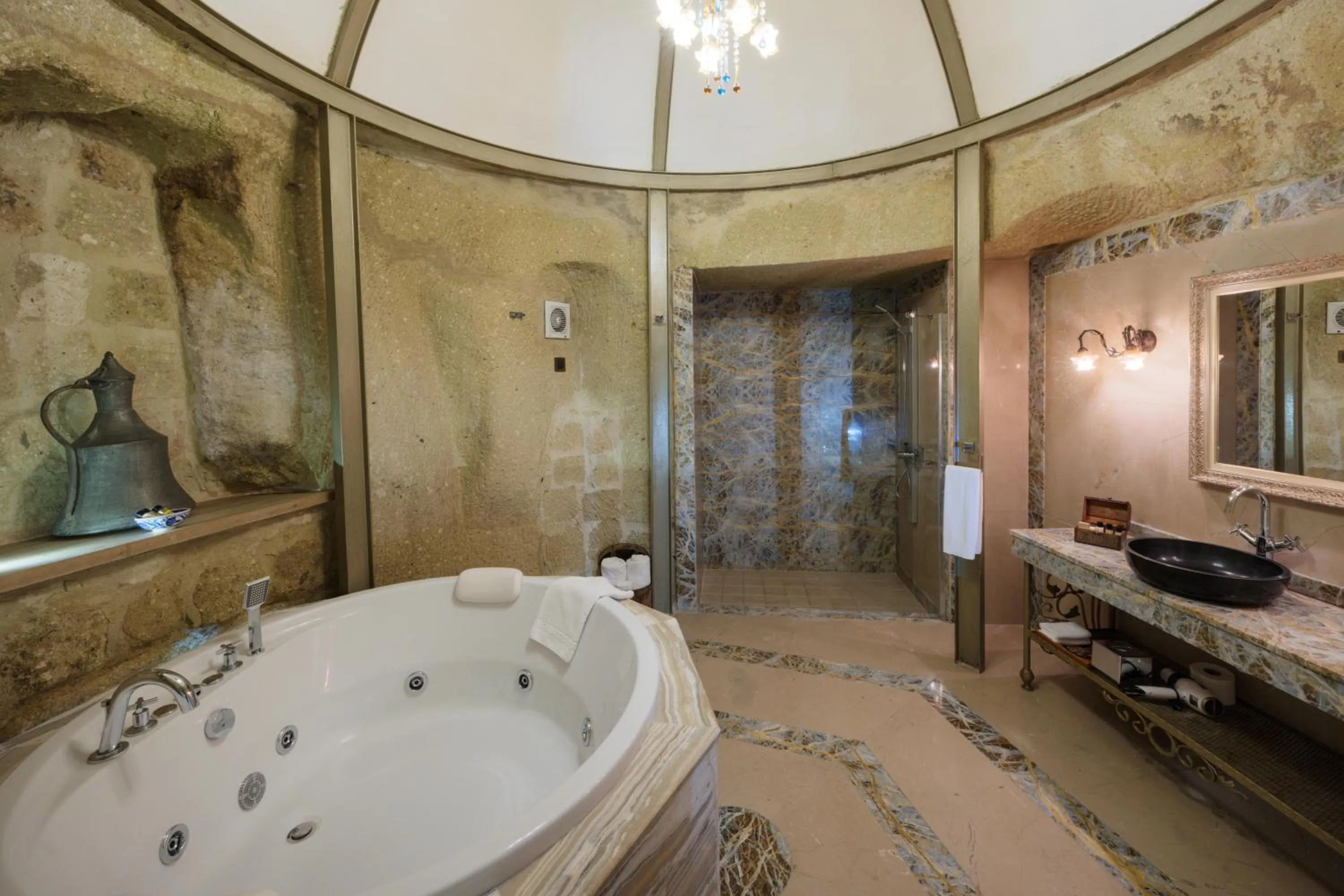 Bathroom in Tafoni Houses Cave Hotel