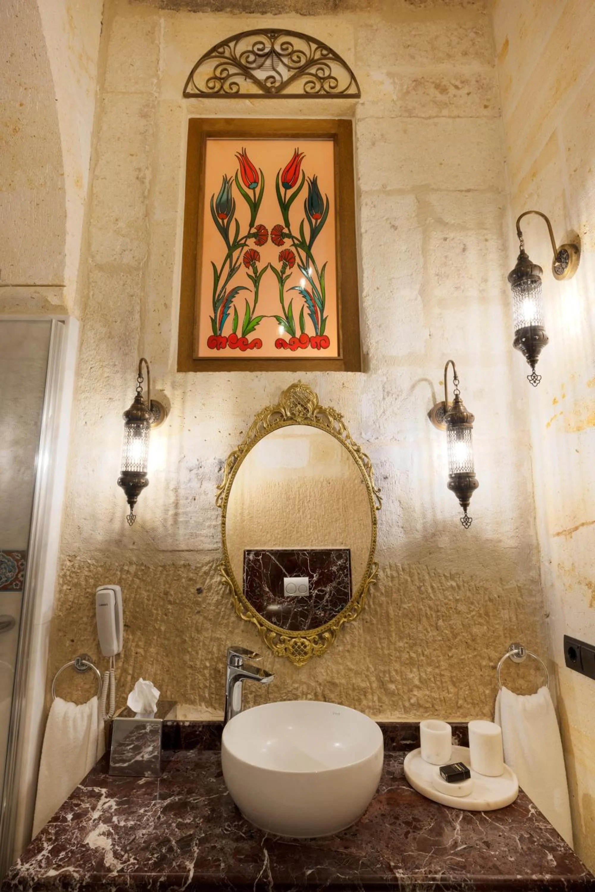 Bathroom in Tafoni Houses Cave Hotel