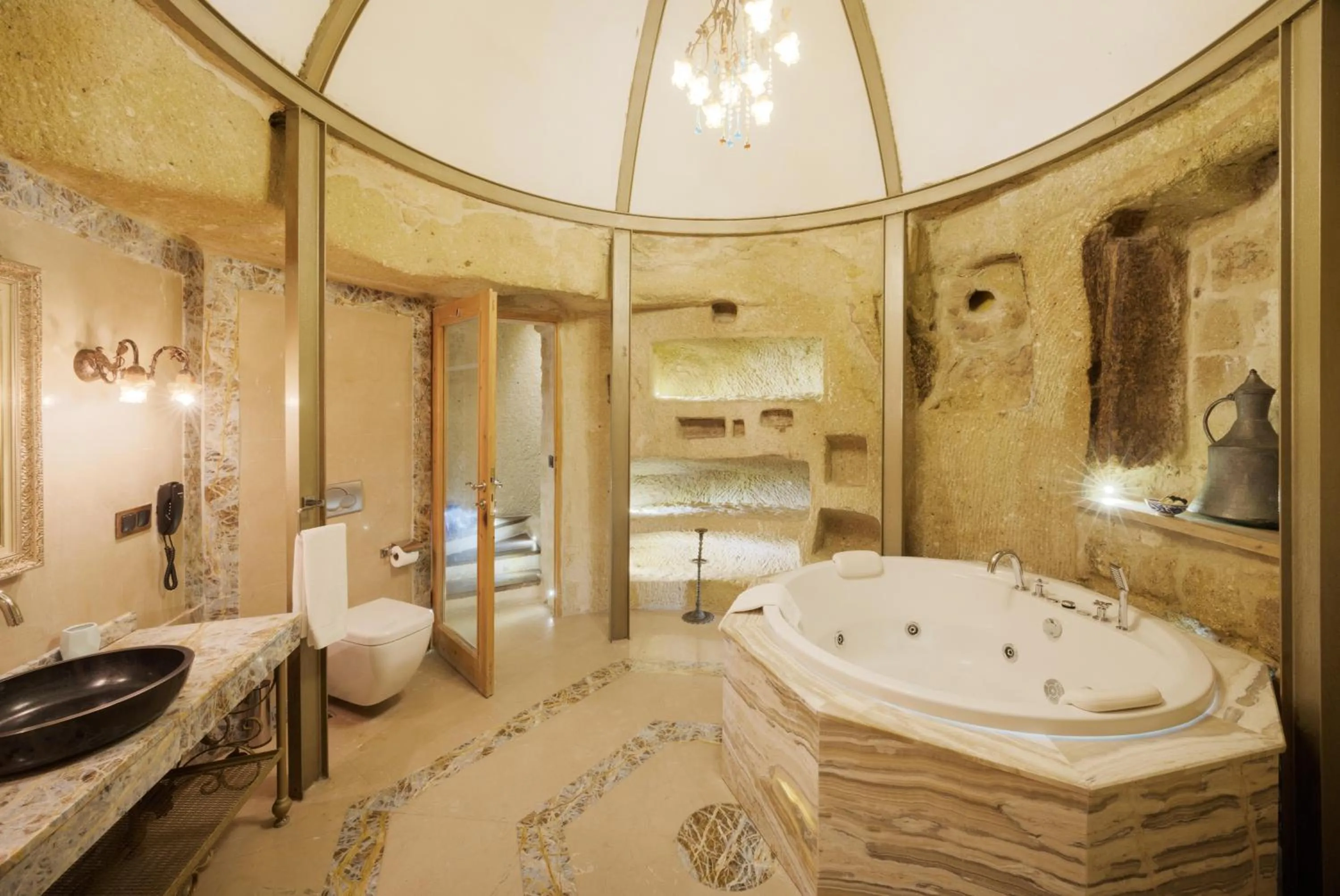 Bathroom in Tafoni Houses Cave Hotel