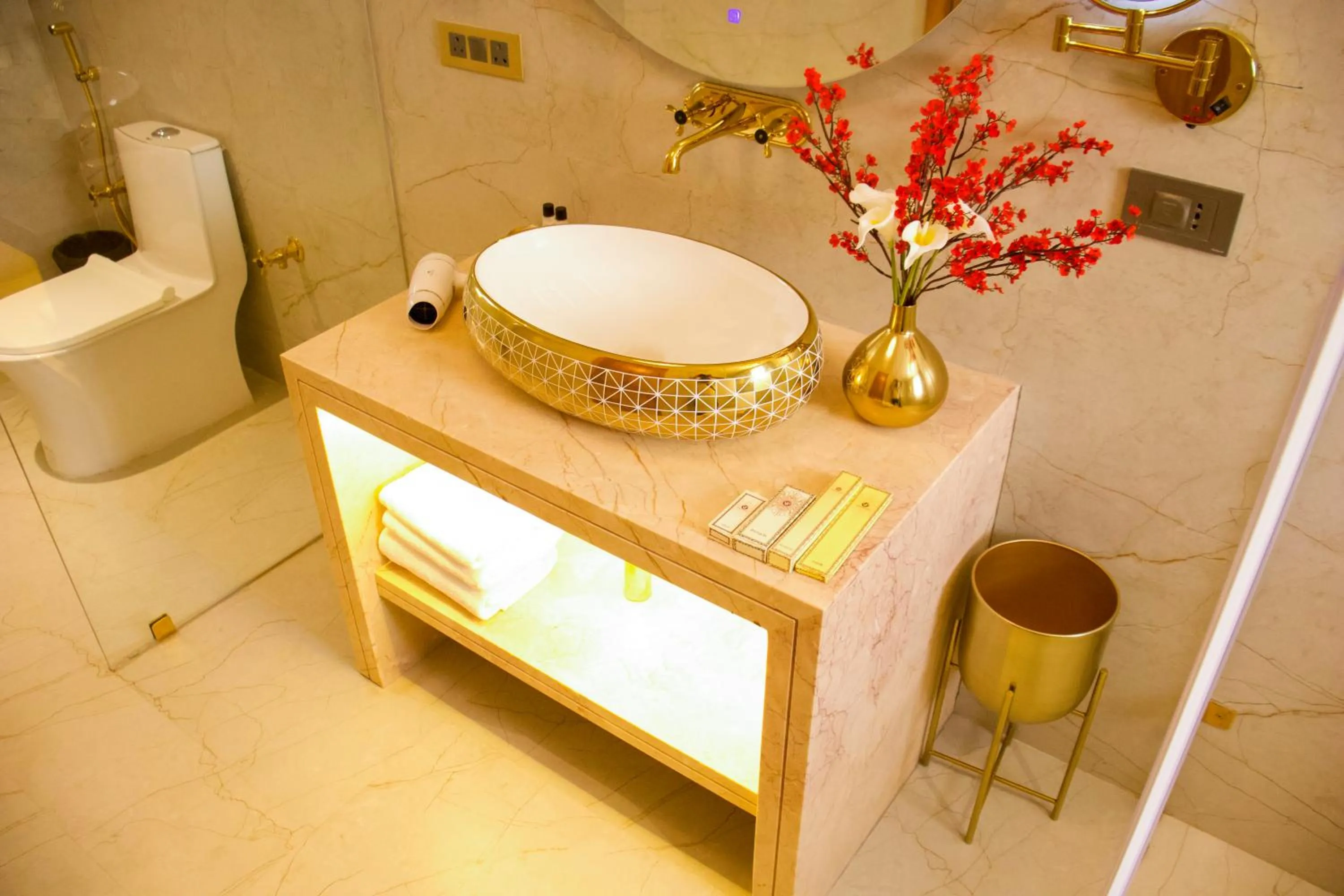 Bathroom in Chokhi Dhani The Palace Hotel