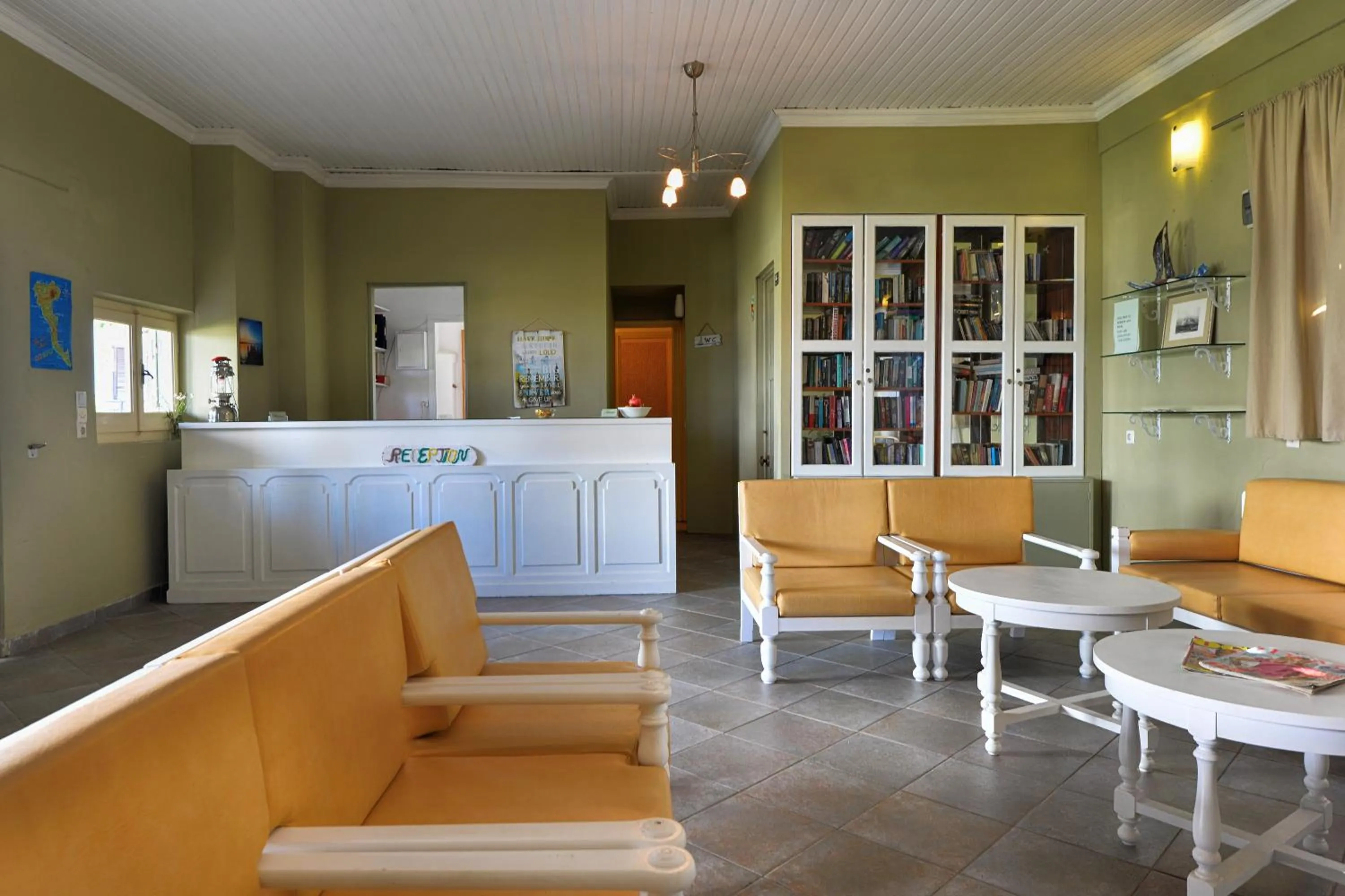 Library in Filorian Hotel Apartments