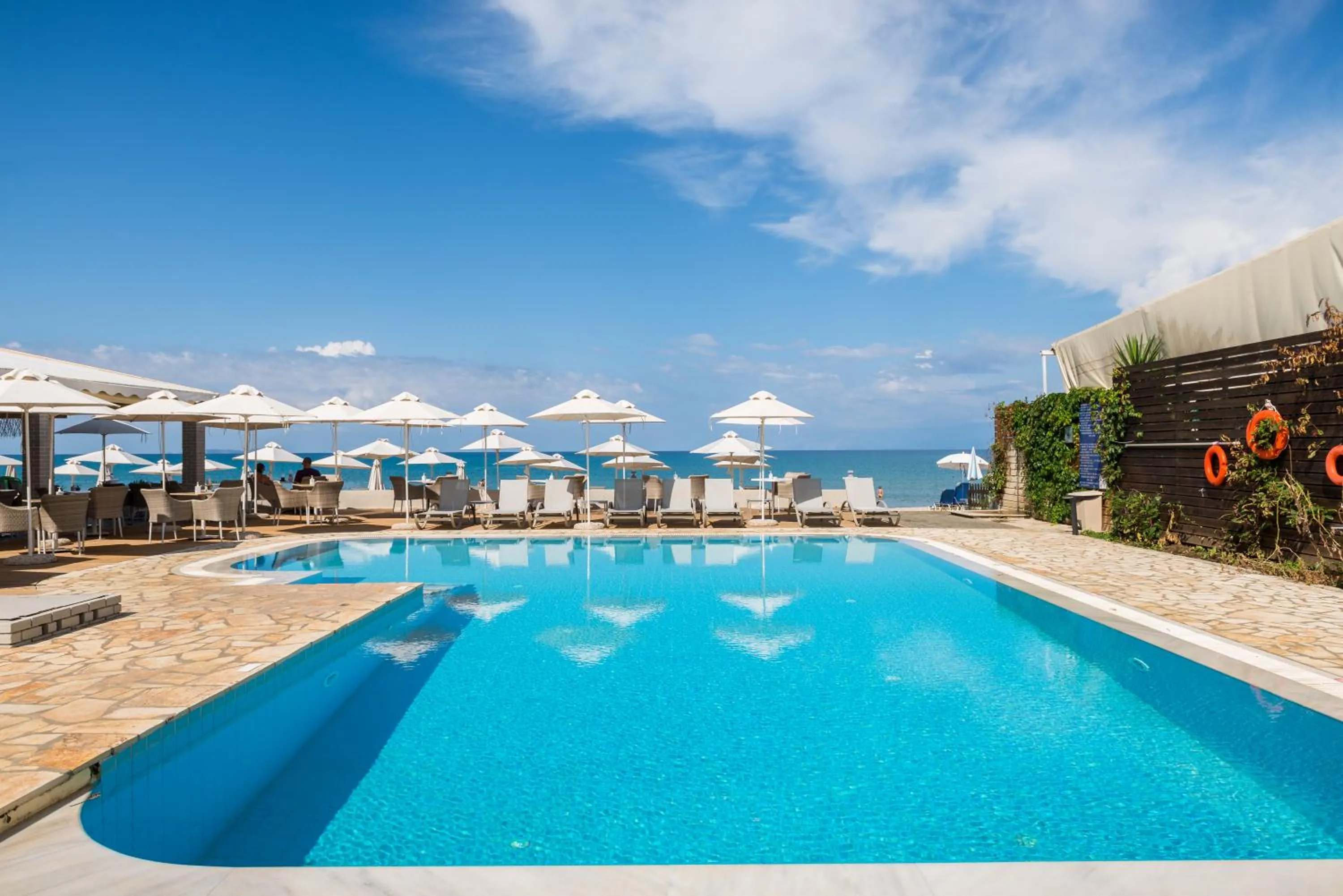 Swimming pool in Filorian Hotel Apartments